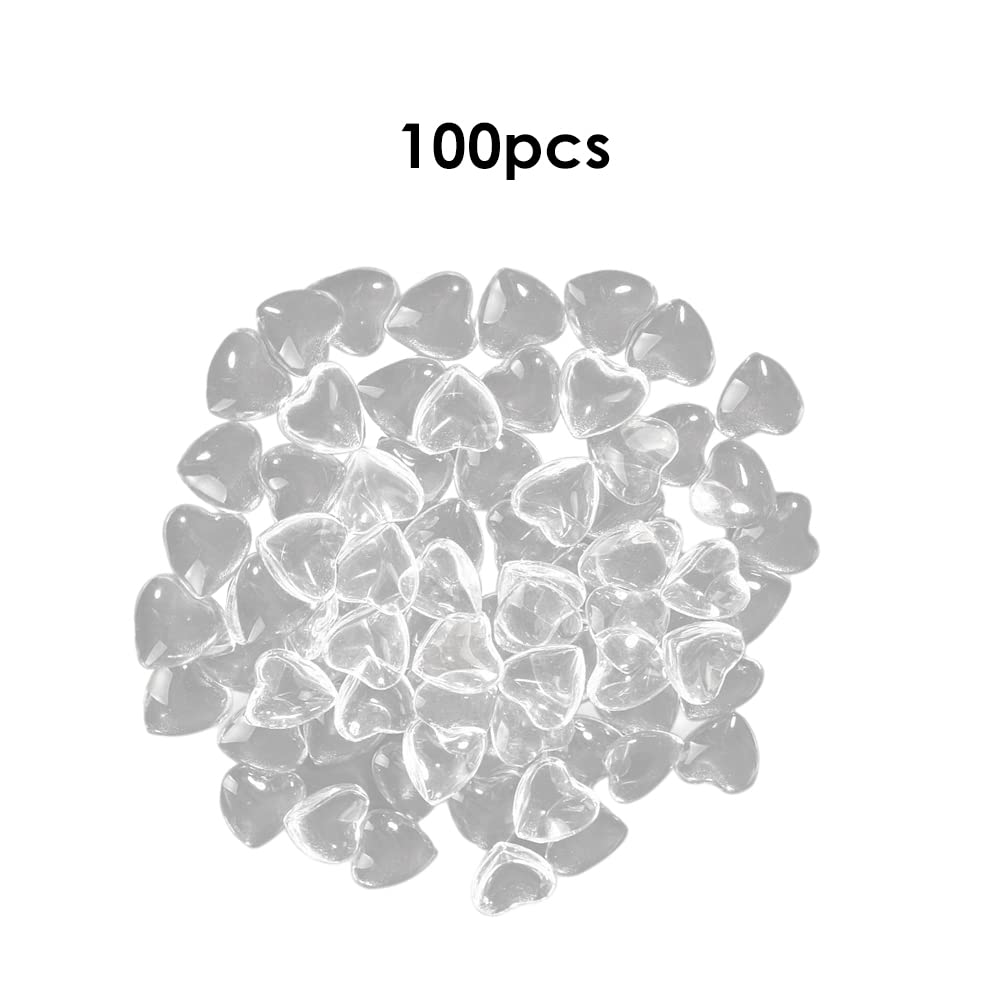100PCS Heart-Shaped Flat Back Fake Nail Display Cards - Professional Nail Color Chart for Nail Art Practice, Salon & DIY Manicure - Nail Tips Sticks Color Guide for Beginners & Professionals