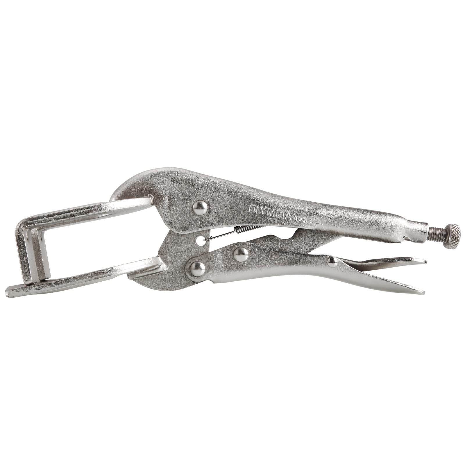 Olympia Tools 9-Inch Locking Pliers with Welding Clamp - Heavy Duty Adjustable Vise Grip for Metalworking, Welding, and DIY Projects (Model 11-409)