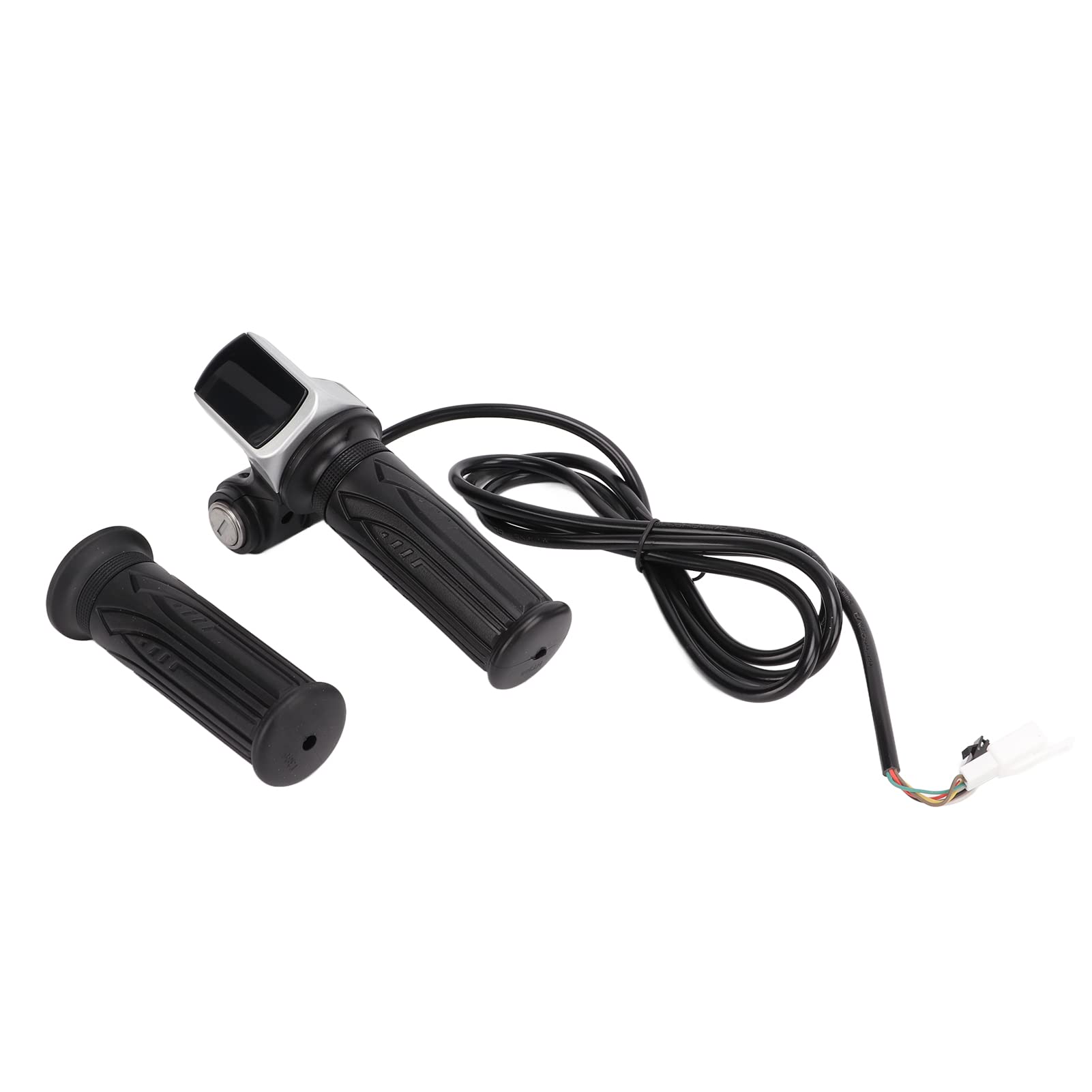 BRDI Electric Bike Throttle Grip with Battery Indicator - 22.5mm Handlebar Compatible, Durable Rubber Construction for E-Bike/ATV/Scooter - Perfect for Commuting & Off-Road Adventures