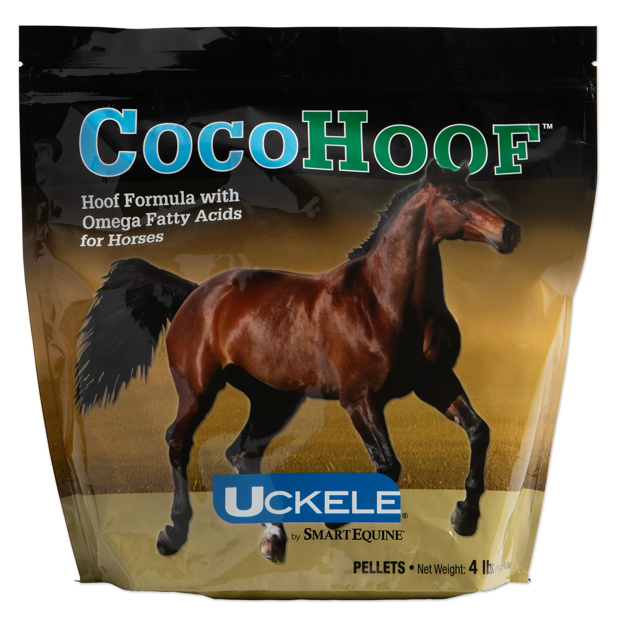 SmartEquine CocoHoof Horse Hoof Supplement with Biotin, Amino Acids & Vitamins | 4lb Bag | Supports Strong Hooves & Coat Health | Ideal for Performance Horses, Show Horses & Daily Equine Care