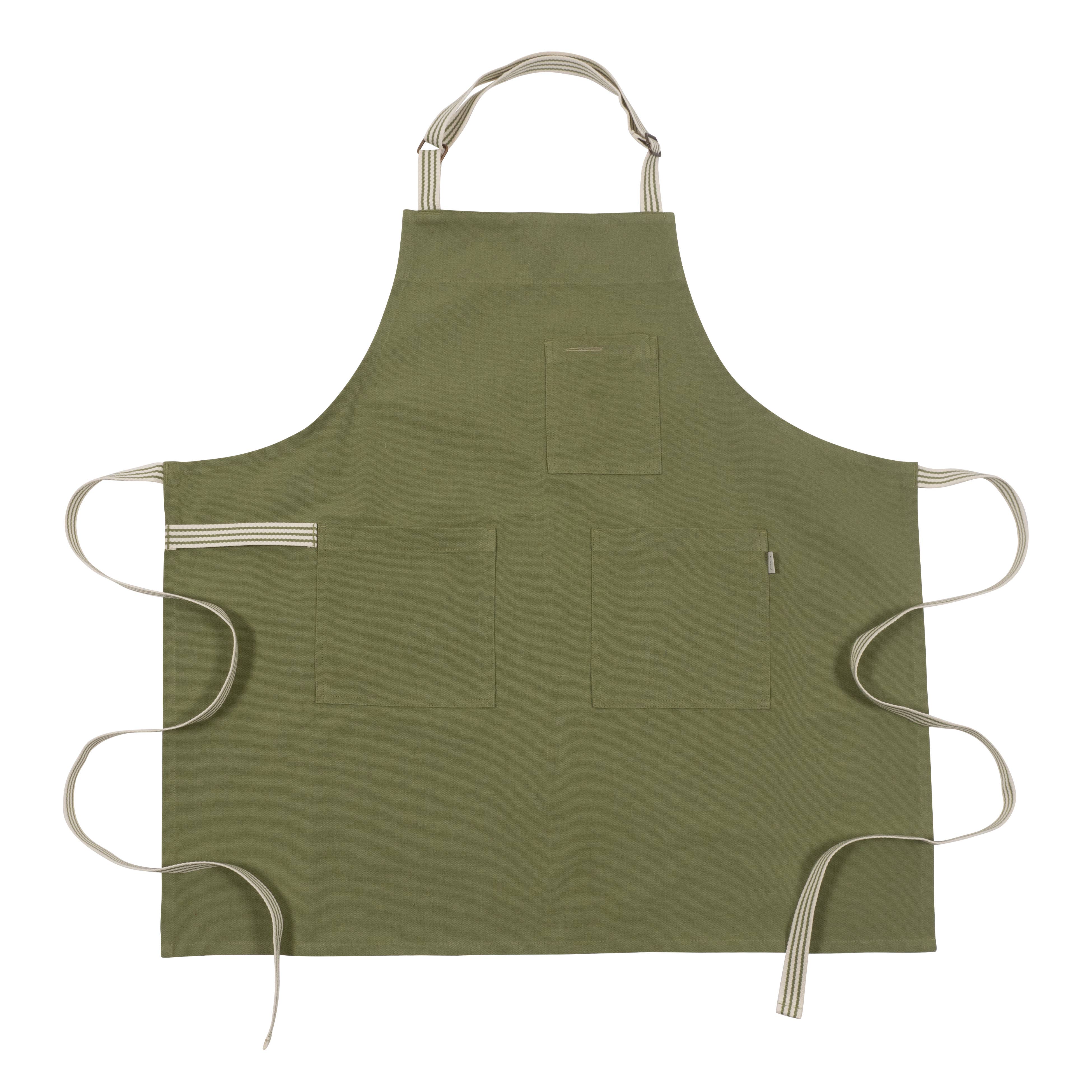 KAF Home Rooted Sustainable Chef's Apron - 32 x 30 Inches - Eco-Friendly Kitchen Apron for Cooking, Baking & Grilling - Perfect for Chefs, Home Cooks & BBQ Enthusiasts
