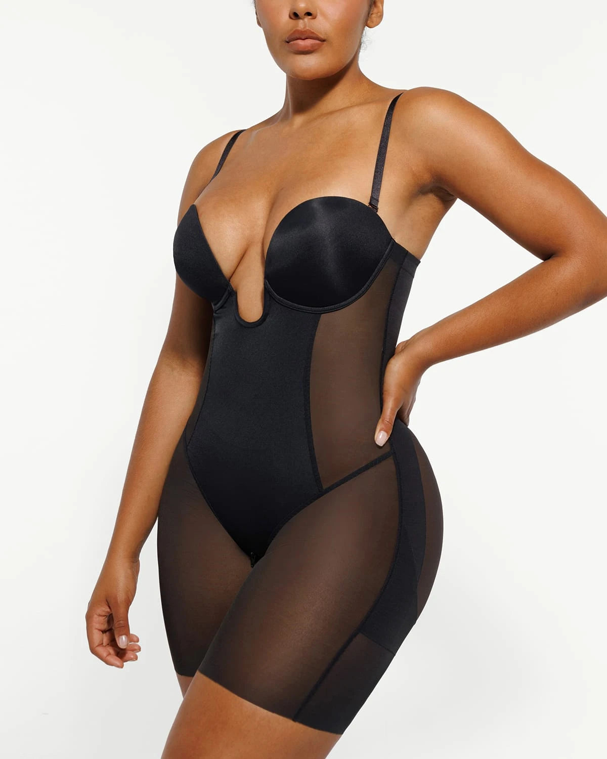 AirSlim® Deep Plunge Butt Lifting Bodysuit - Shapewear for Women, Tummy Control & Booty Enhancement | Perfect for Parties, Date Nights & Special Occasions