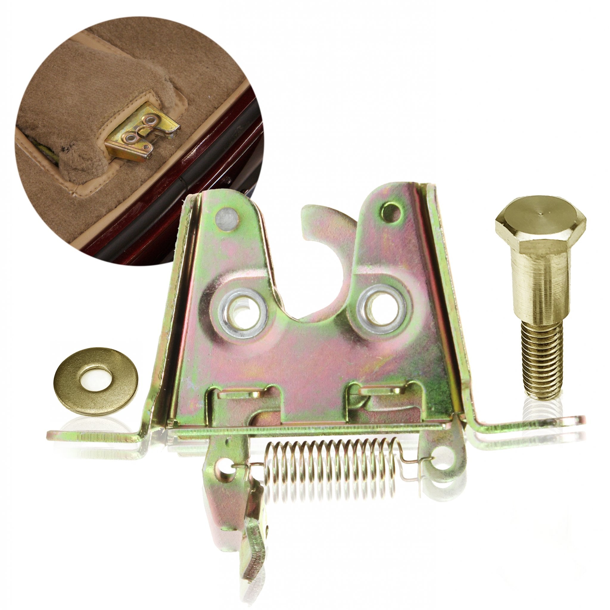 1903-1904 Ford Model AC Slimline Small Bear Claw Trunk Hood Latch Assembly Upgrade Kit - Replacement Part for Classic Car Restoration - Perfect for Vintage Auto Enthusiasts and DIY Mechanics