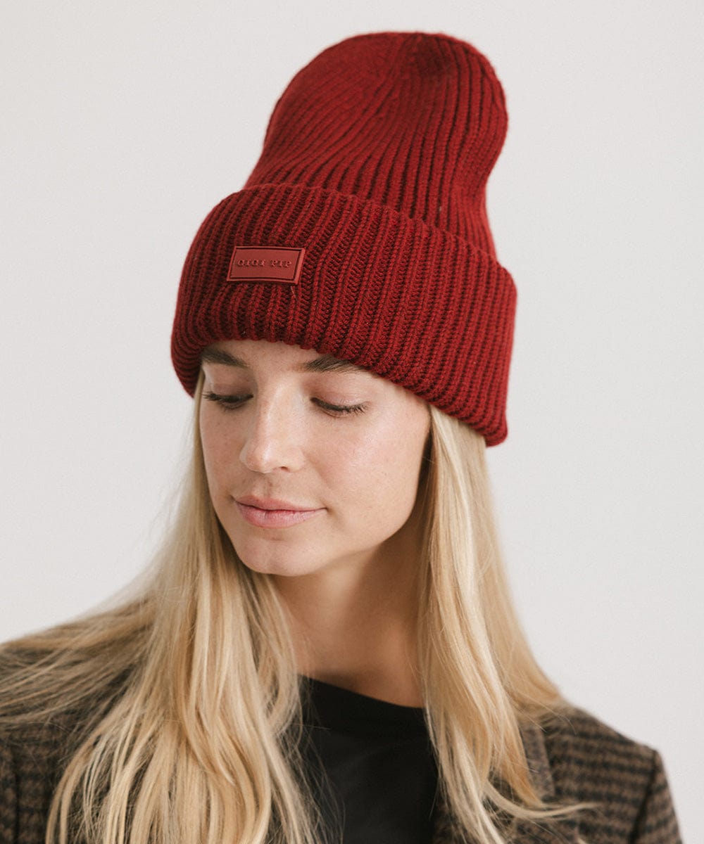 Gigi Merino Wool Beanie Hat for Women - Soft & Warm Winter Knit Cap - Perfect for Skiing, Hiking & Outdoor Activities