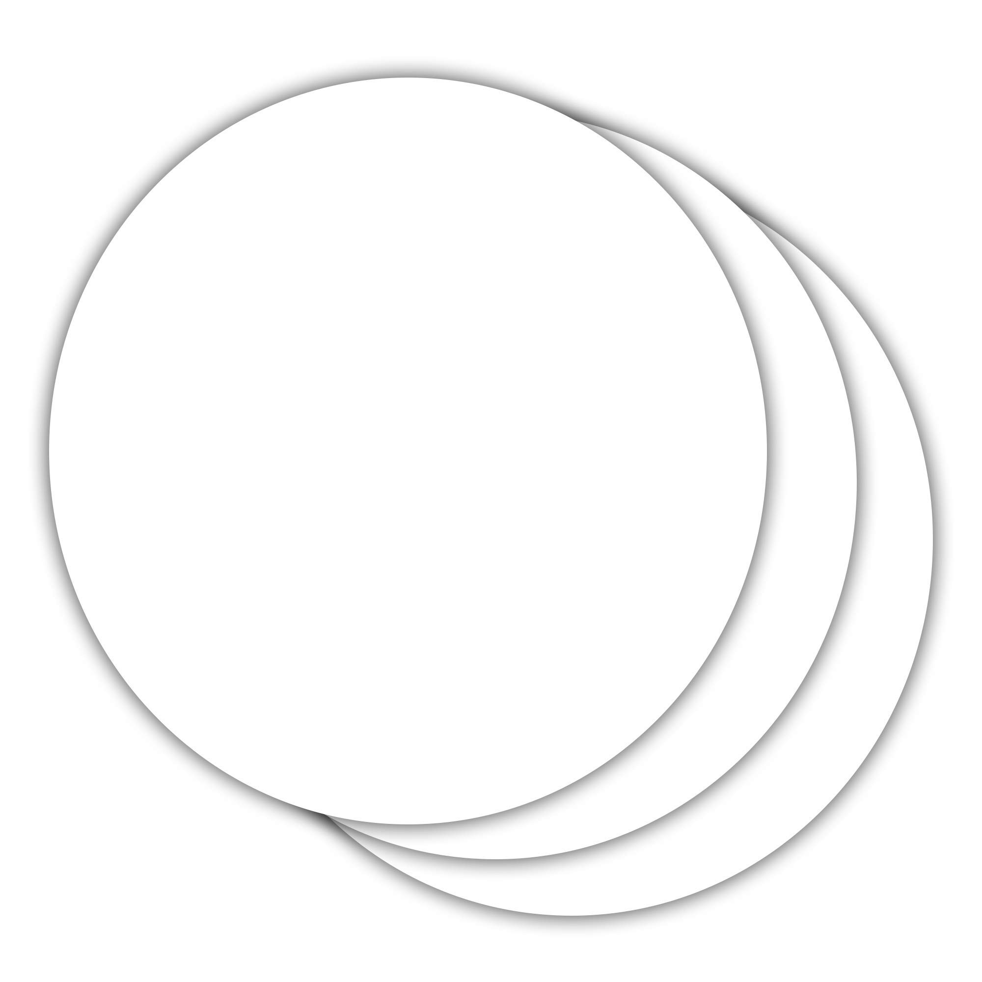 NARA Alcohol Ink Paper - White 38” Circle, 430 Microns/320 GSM Heavyweight (10 Sheets) | 100% Stain-Free for Alcohol Ink Art | Perfect for Canvas Painting, DIY Crafts & Home Decor Projects