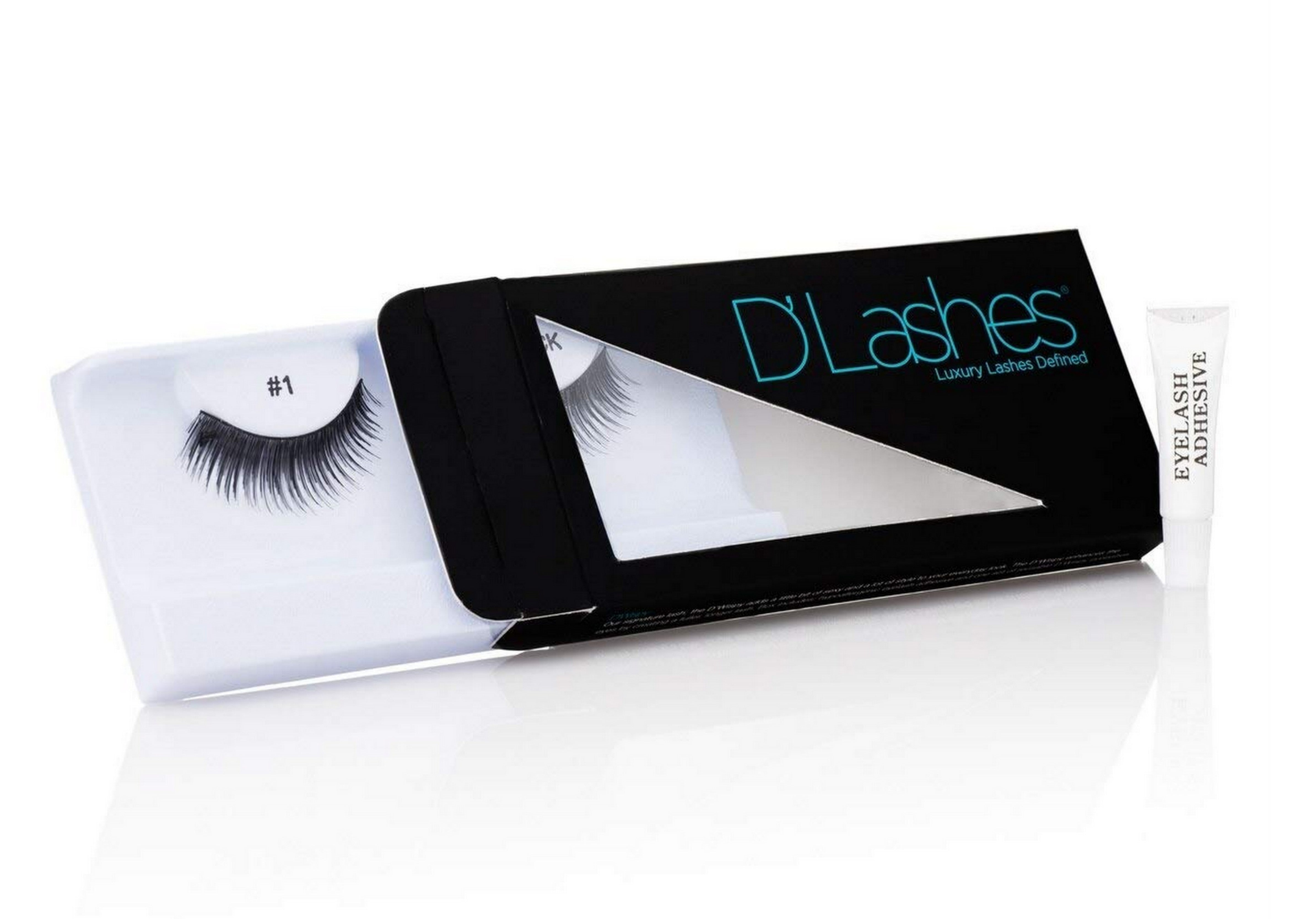 D'Lashes D'Luscious Lashes - Premium Faux Mink Eyelashes for Volume & Length | Natural Look, Reusable False Eyelashes for Parties, Weddings & Special Occasions