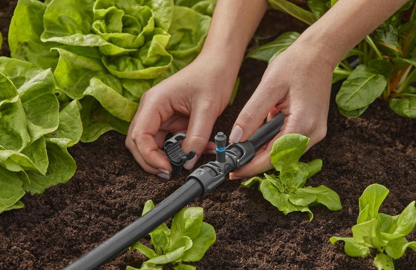 Gardena 360° Spray Nozzle - Adjustable Water Hose Nozzle with 6 Spray Patterns for Garden, Lawn & Car Washing (Model 13322) | Perfect for Outdoor Cleaning, Plant Watering & Pet Bathing