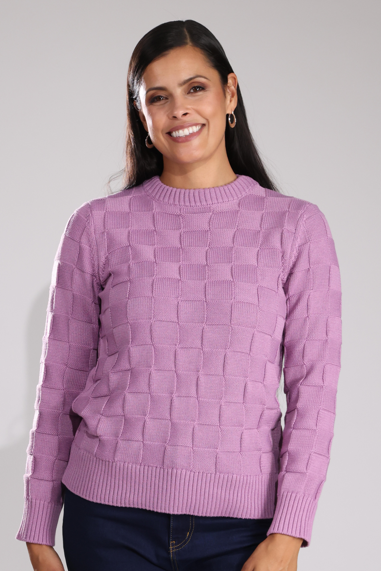 LILAC Women's Jumper Knitwear Sweater - Soft & Cozy Pullover for Fall & Winter | 7502B1 | Perfect for Casual Outfits, Office Wear & Holiday Gatherings