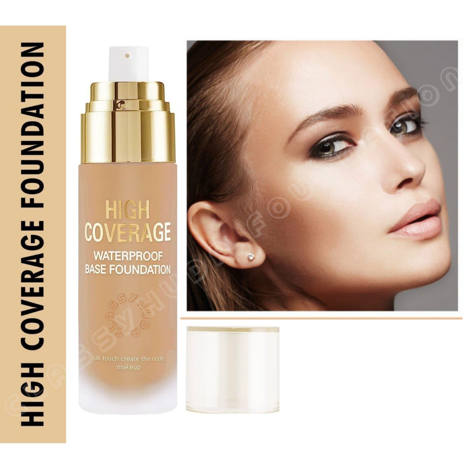 HUDA Professional Face Primer - High Coverage Waterproof Foundation Base & Makeup Sponge Puff | Mini Makeup Kit for Flawless Long-Lasting Makeup | Perfect for Daily Use, Special Occasions & Travel