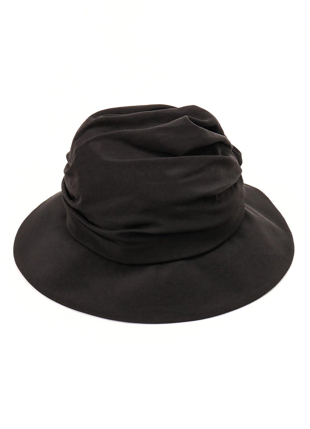 Crepe de Chine Draped Tucked Hat - Elegant Women's Fashion Accessory for Parties, Weddings & Special Occasions