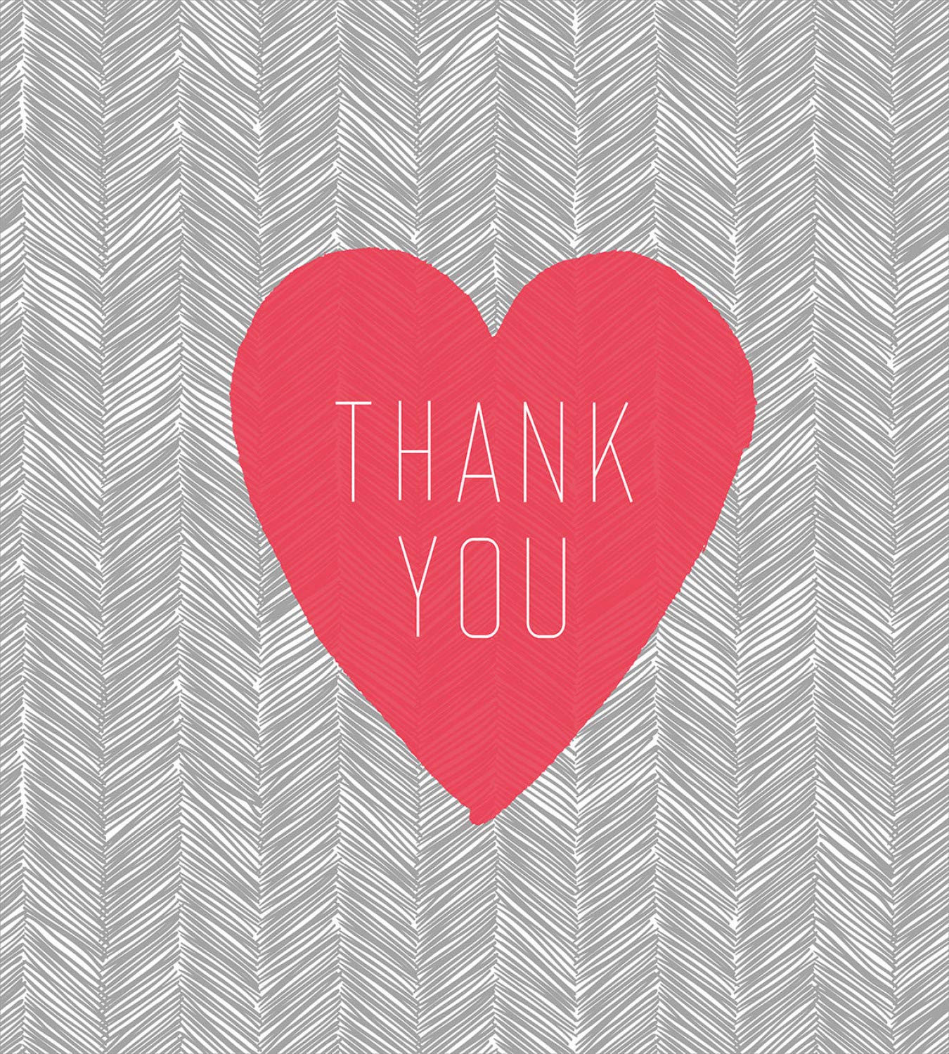**Ambesonne Thank You Duvet Cover Set - King Size, Dark Coral & Grey, Big Heart Text with Stripes Love Theme, 3-Piece Bedding (Duvet Cover + 2 Pillow Shams) - Perfect for Valentine's Day, Anniversary Gifts, or Romantic Bedroom Decor**