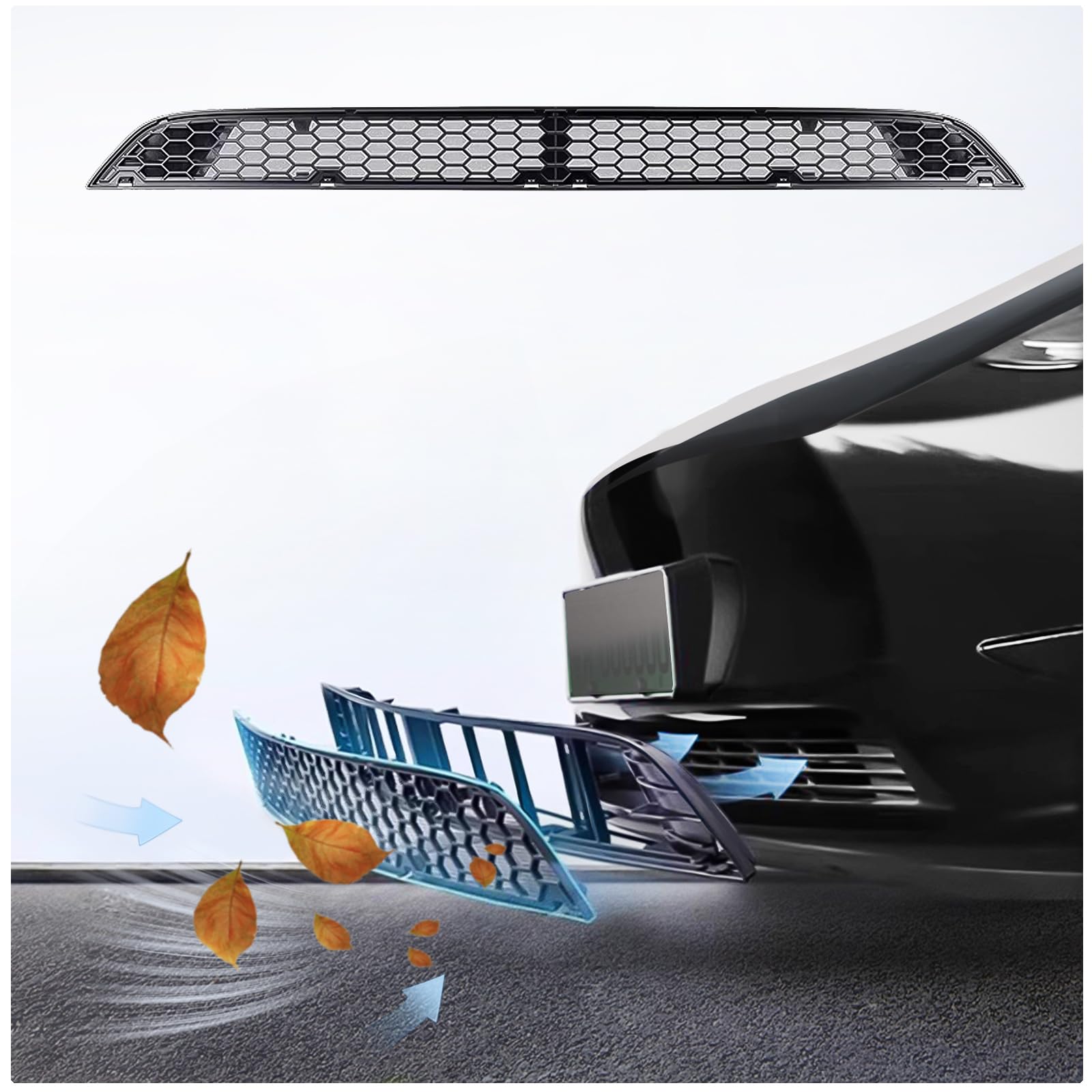 Premium Front Grille Mesh Inserts for Tesla Model Y 2021-2024 - High Ventilation Grille Grid Accessories | Perfect for Enhanced Airflow & Stylish Customization