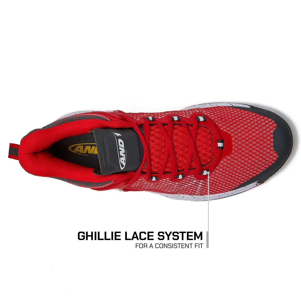 AND1 Turnaround Men's Basketball Shoes - Indoor/Outdoor Court & Street Sneakers for Sports & Casual Wear