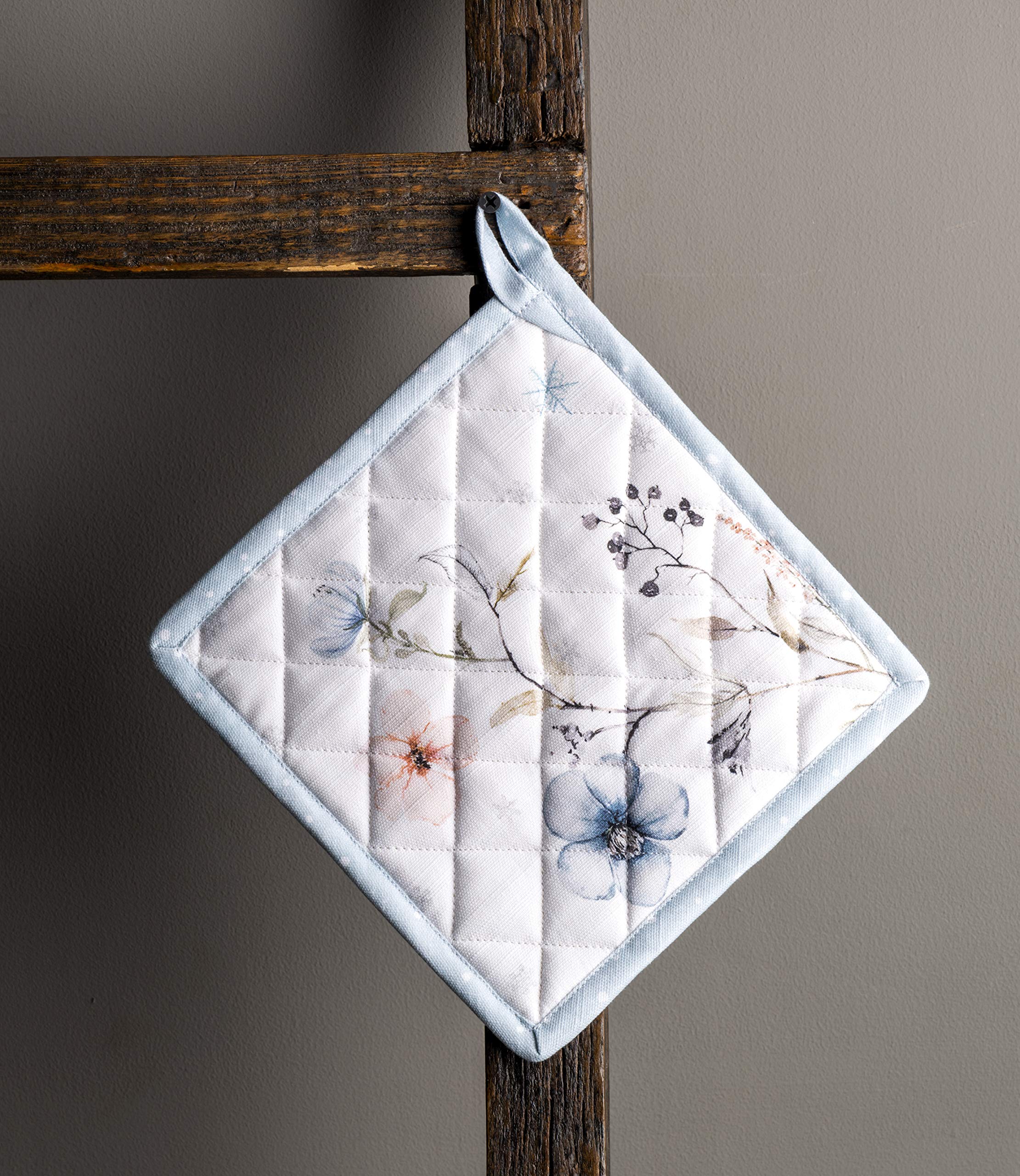Maison d'Hermine 100% Cotton Set of 2 Heat Resistant Pot Holders 8