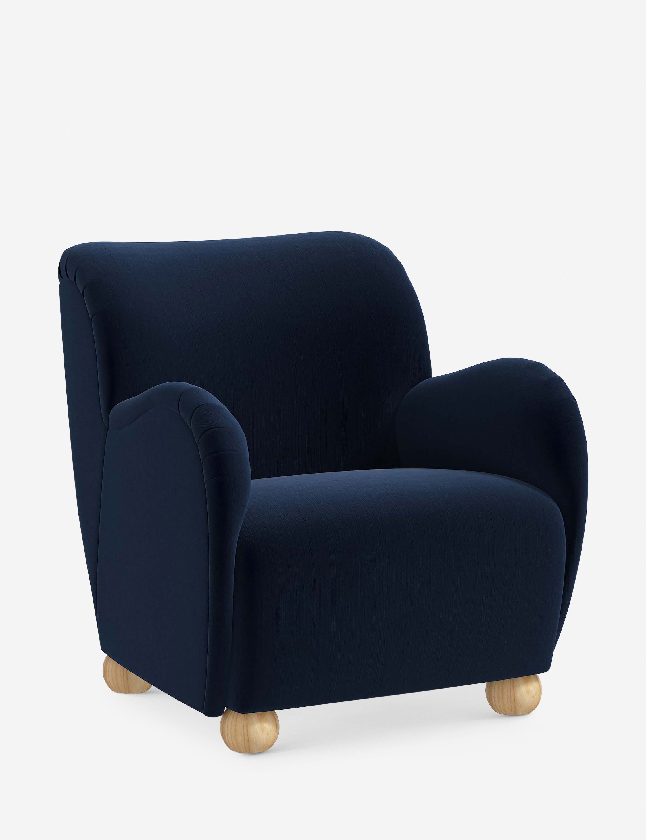 Baird Accent Chair - Modern Upholstered Lounge Chair for Living Room, Bedroom & Office - Stylish Comfortable Reading Chair with Wooden Legs - Perfect for Relaxing, Reading & Decorating Your Home