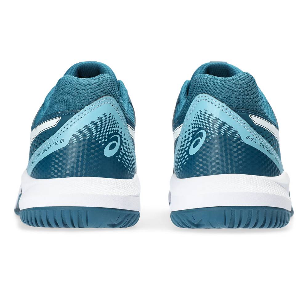 ASICS Gel-Dedicate 8 Men's Tennis Shoes - Lightweight Performance Court Shoes for Men (Teal/White) - Perfect for Tennis, Pickleball & Casual Wear