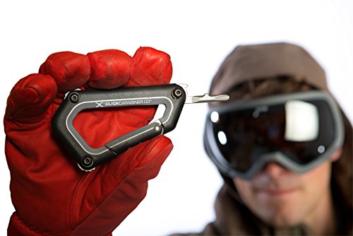 Alpine Ski Carabiner Tool - Durable & Lightweight Climbing Clip for Skiing, Hiking & Outdoor Gear (Neon Pink) - Perfect for Backpacks, Keychains & Sports Equipment Accessories