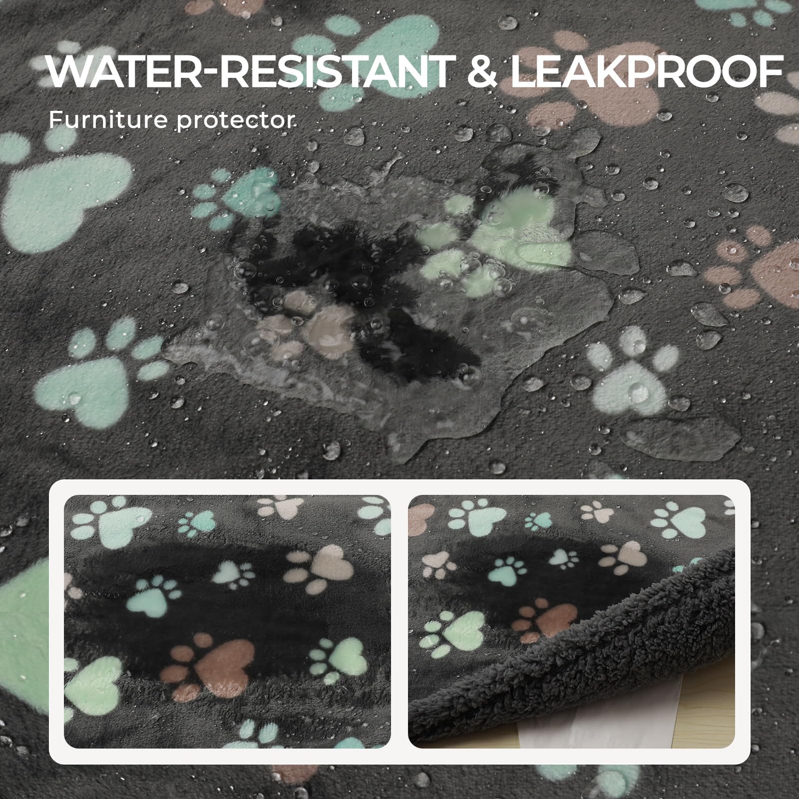 Waterproof Pet Blanket for Dogs - Washable, Reversible, Large (85