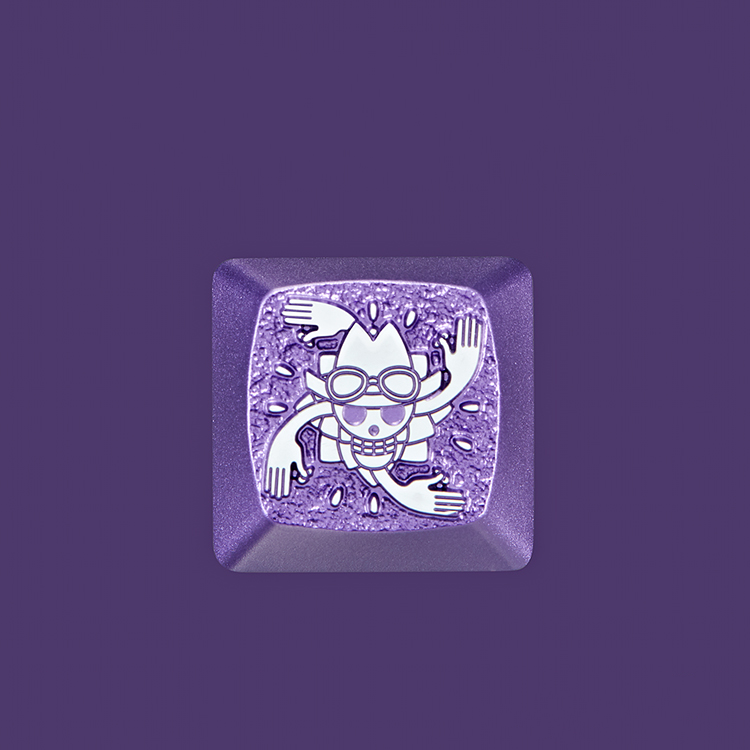 One Piece Anime Themed 1U Aluminum Alloy Metal Keycaps - Custom Mechanical Keyboard Keycaps for Gaming & Typing - Perfect for Anime Fans & Keyboard Enthusiasts