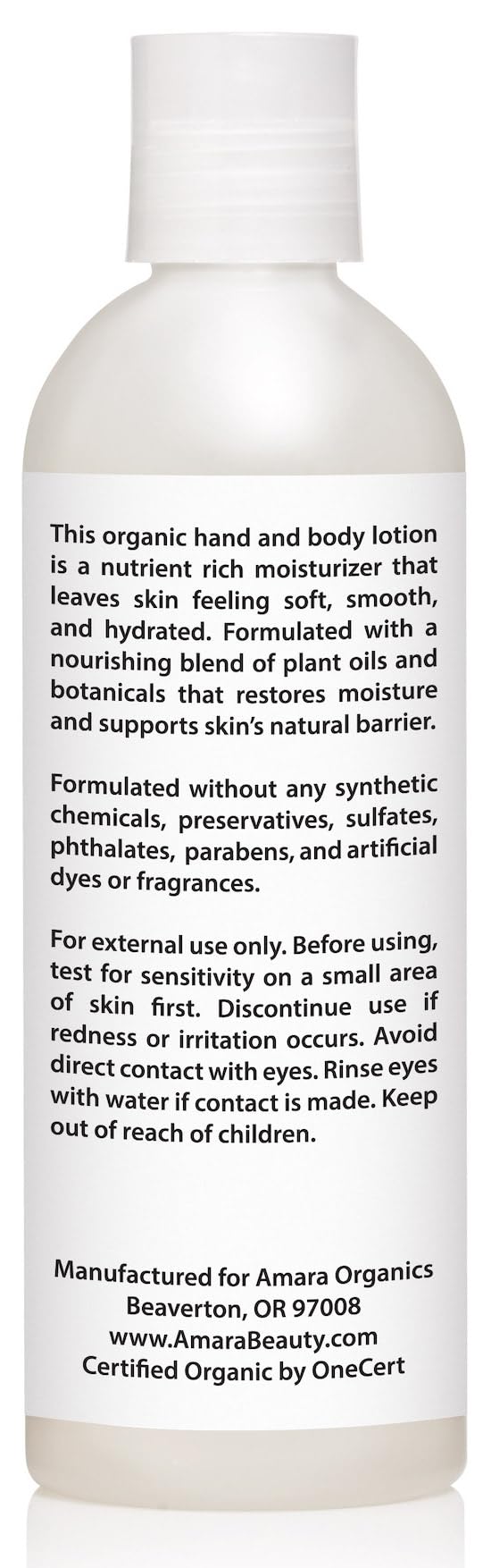 USDA Certified Organic Body Lotion - Unscented Nourishing Hand & Body Moisturizer - 8 fl oz - Perfect for Dry Skin Care & Daily Hydration