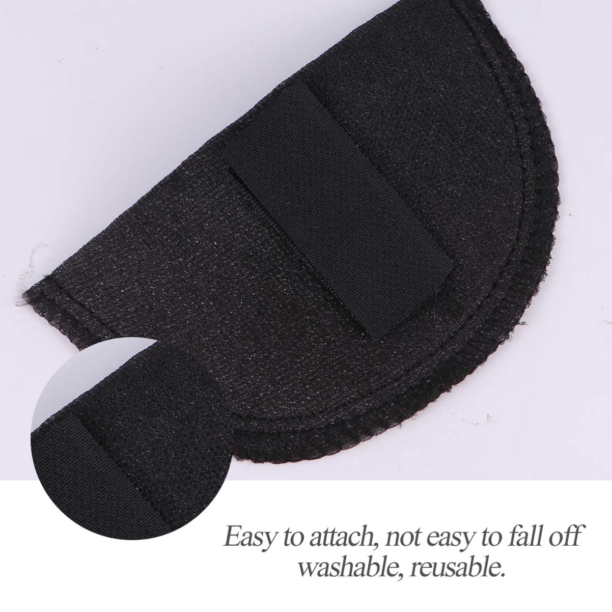 1 Pair Reusable Shoulder Enhancer Pads for Suits, Coats & Shirts - Sticky Shoulder Pads for Women & Men (Black) | Perfect for Formal Wear, Office Attire & Special Occasions