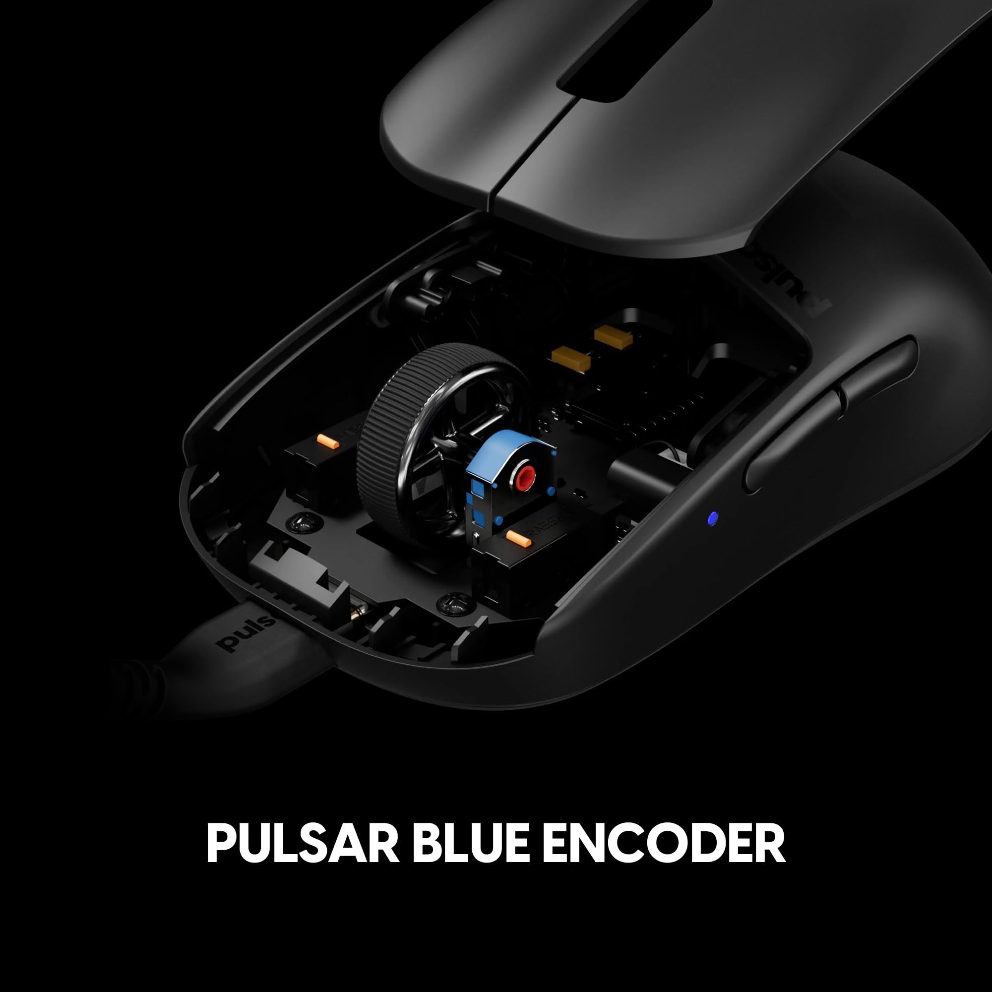 Pulsar X2A Wired Gaming Mouse - Ultra Lightweight 58g, PAW3395 Sensor, 26000 DPI, Optical Switches, Motion Sync - White (Medium Size) for FPS, MOBA & Esports Gaming