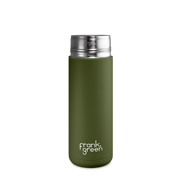 Eco-Friendly Ceramic Reusable Water Bottle - 20oz (595ml) Insulated Travel Mug for Hot & Cold Drinks - Perfect for Office, Gym, Hiking and Outdoor Activities