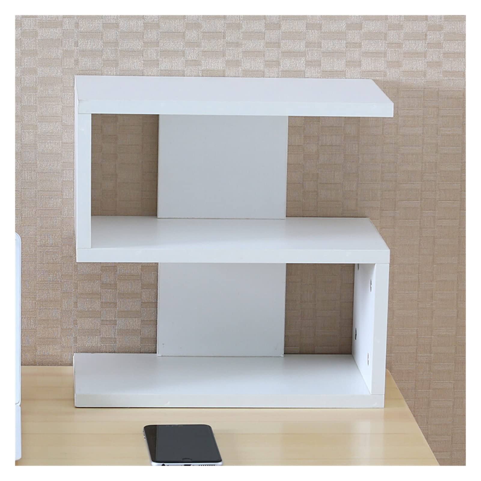 OMTONGXIN 12-Slot Wooden CD Storage Rack - Desktop Organizer for CDs, DVDs, Vinyl Records & Books - Compact Media Shelf for Office, Study, Living Room Decor (Espresso Brown)
