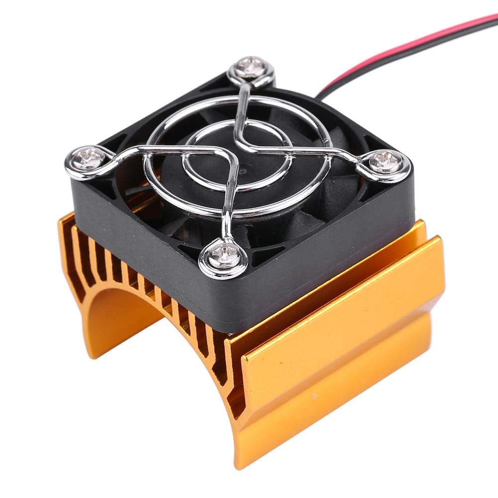 High-Performance RC Heat Sink for 540/550/3650 Motors - Durable Aluminum Cooling Fin for RC Model Cars (Golden) | Perfect for Racing, Drifting & Off-Road RC Vehicles