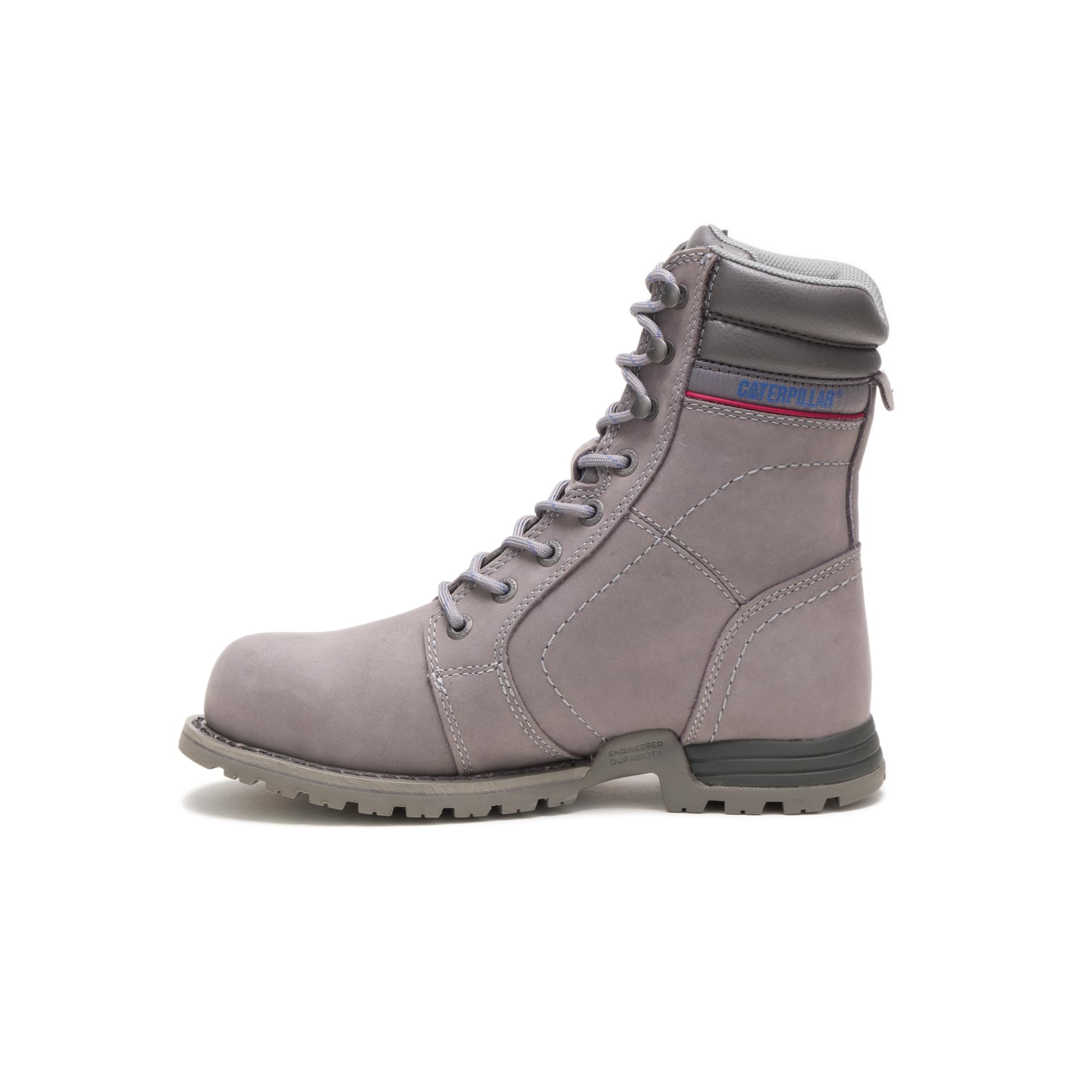 Cat Footwear Women's Echo Waterproof Steel Toe Work Boots - Slip Resistant Safety Shoes for Construction, Hiking & Outdoor Work