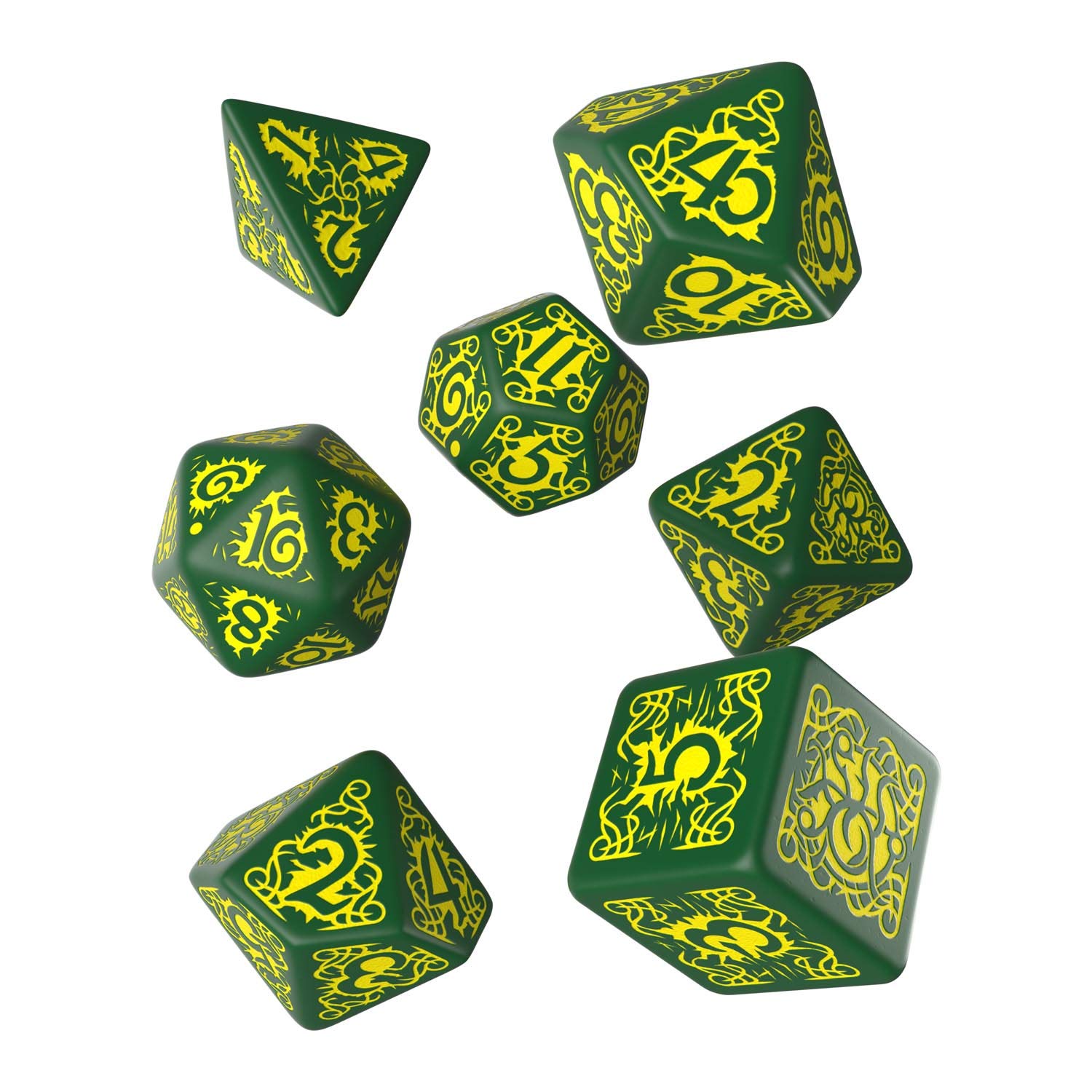 Q WORKSHOP Pathfinder Strange Aeons RPG Dice Set - 7-Piece Polyhedral Dice for Tabletop Gaming | Perfect for Dungeons & Dragons, Pathfinder RPG Sessions