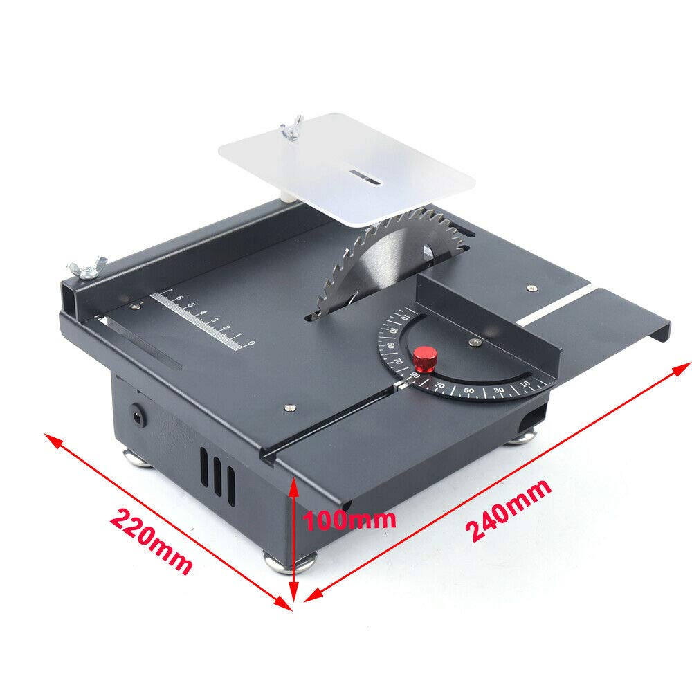 24V Mini Table Saw - Adjustable Speed Portable Woodworking Tool for DIY & Wooden Models