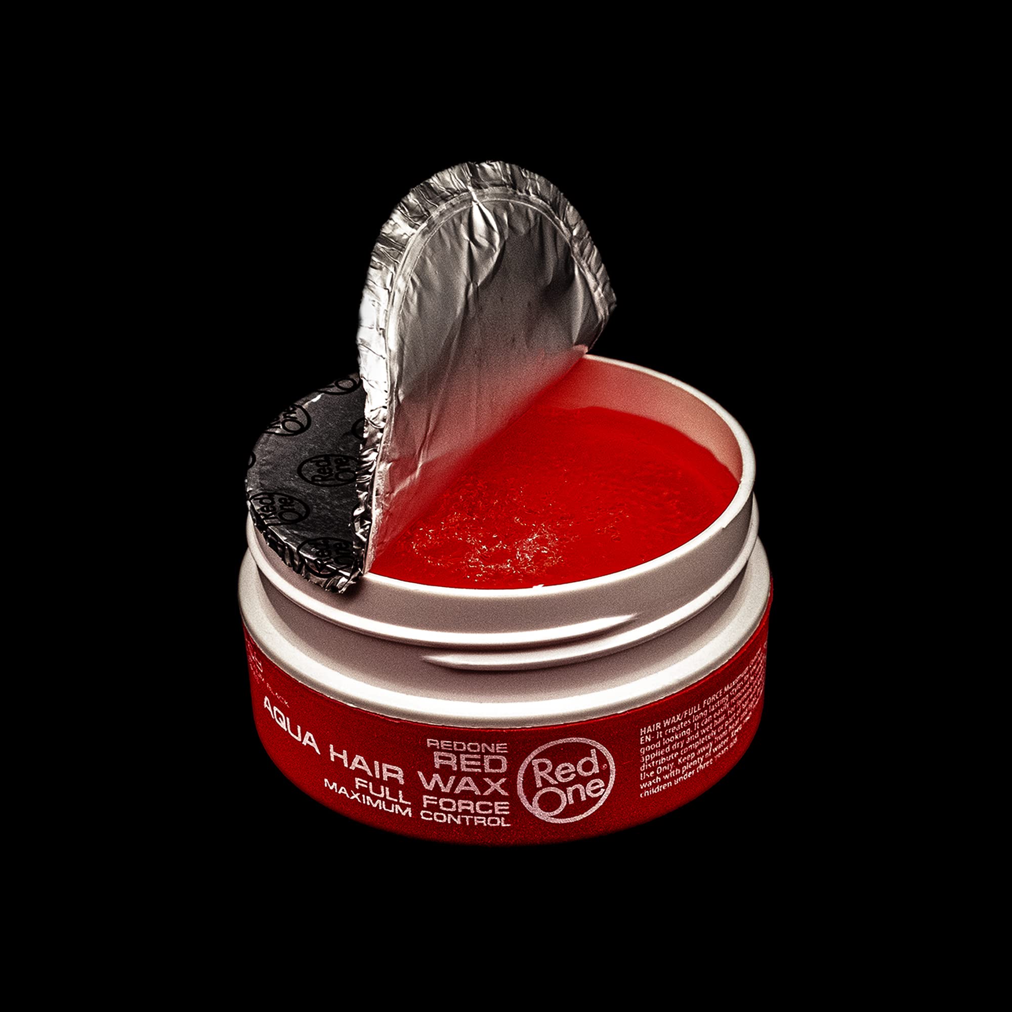 5-Pack RED ONE MAXIMUM CONTROL AQUA HAIR WAX - Strong Hold Styling Wax for Men (150ml/5oz Each) - Perfect for Spiky, Textured & Punk Hairstyles - Salon Quality Hair Styling Product for All-Day Hold