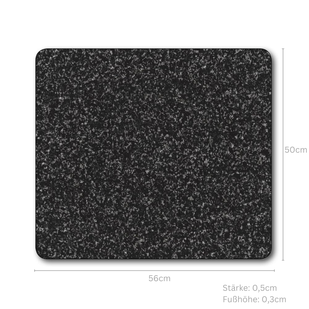 Premium Granite Chopping Board 22 x 20 x 0.55 Inches - Durable Glass Cutting Board for Kitchen - Perfect for Meat, Vegetables & Cheese Slicing - Dishwasher Safe & Scratch Resistant - Ideal for Home Chefs & Professional Kitchens