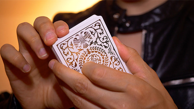 Regalia White Playing Cards by Shin Lim – Premium Magic Trick & Cardistry Deck for Performers & Collectors – Perfect for Close-up Magic, Card Flourishes, and Gifts