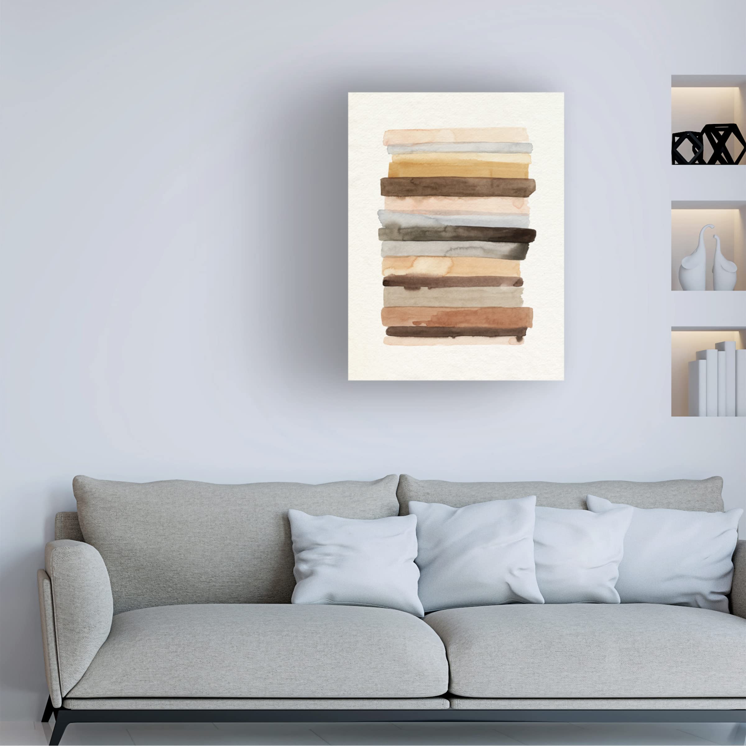 Grace Popp 'Arid Layers II' Canvas Wall Art Print - Modern Abstract Desert Landscape Painting for Living Room, Bedroom & Office Decor