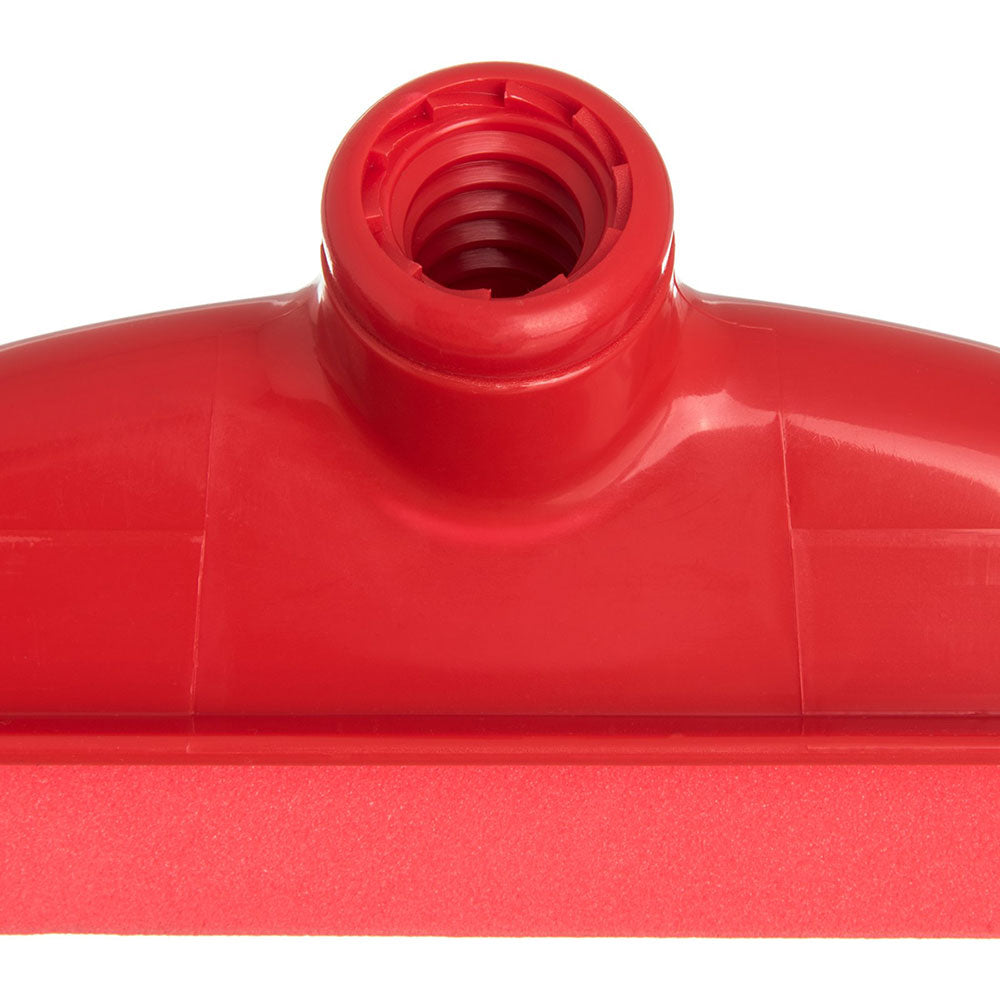 Carlisle 4156705 Sparta Double Foam Squeegee - 18 Inch Heavy Duty Red Window Cleaning Tool for Home, Car, and Commercial Use
