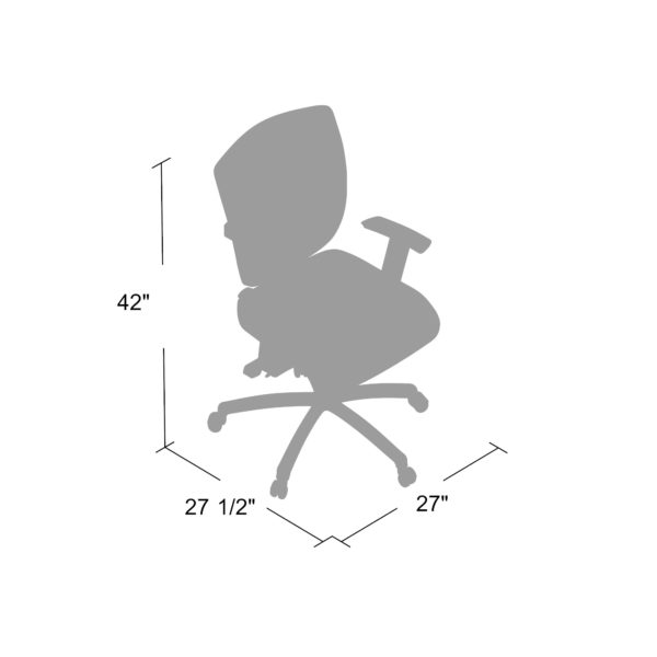 Boss Contract Mesh Task Chair B6023 - Ergonomic Office Chair with Adjustable Height & Lumbar Support for Home & Business Workspaces