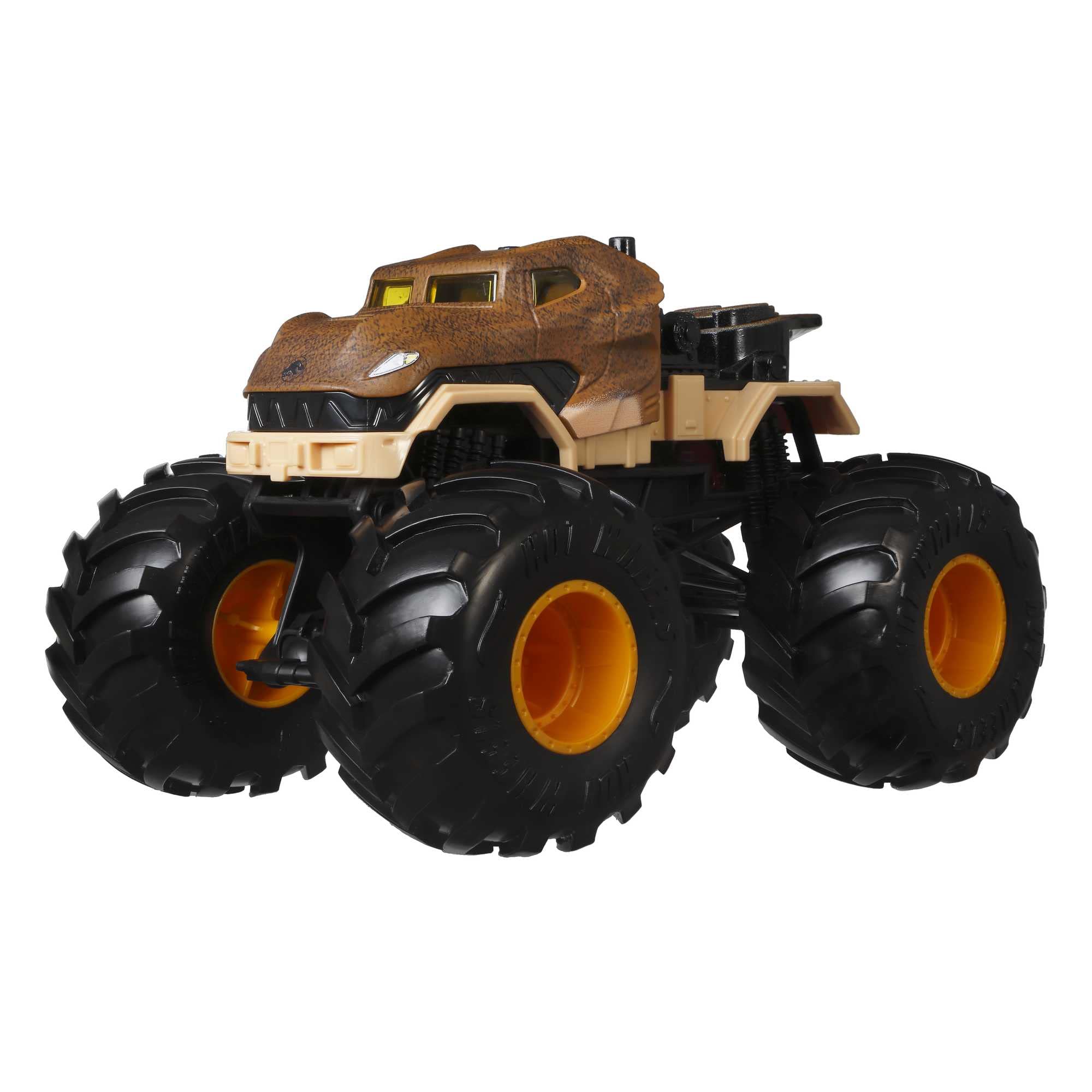 Hot Wheels Monster Trucks Jurassic World T-Rex - Giant Wheel Stunt Vehicle with Stylish Chassis - Includes 1 Info Sheet - Dinosaur Toy for Kids Ages 3+ (GWK96) - Perfect for Pretend Play, Birthday Gifts & Collectors