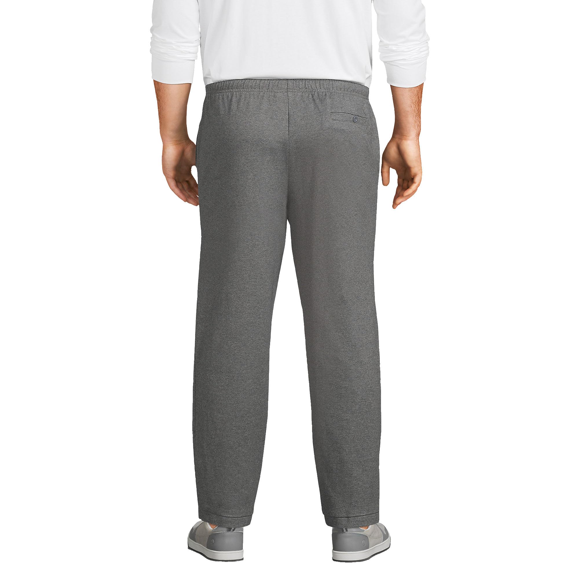 Lands' End Men's Comfortable Jersey Knit Pants - Soft Stretch Casual Lounge Pants for Relaxing at Home, Travel & Everyday Wear