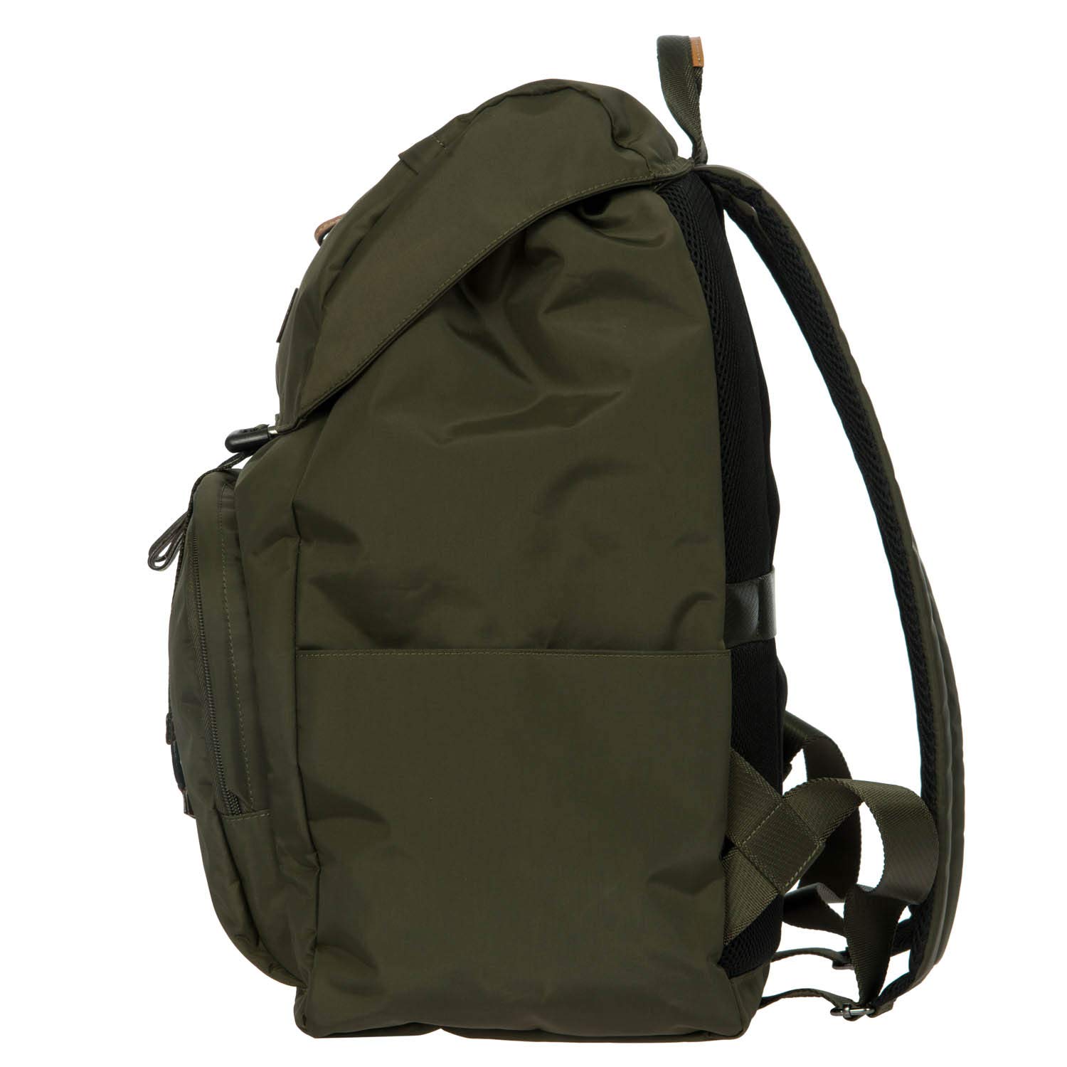 Bric's X-Travel 15 Inch Olive Excursion Backpack - Stylish Unisex Travel Backpack for Women & Men - Perfect for Commuting, Hiking & Weekend Getaways