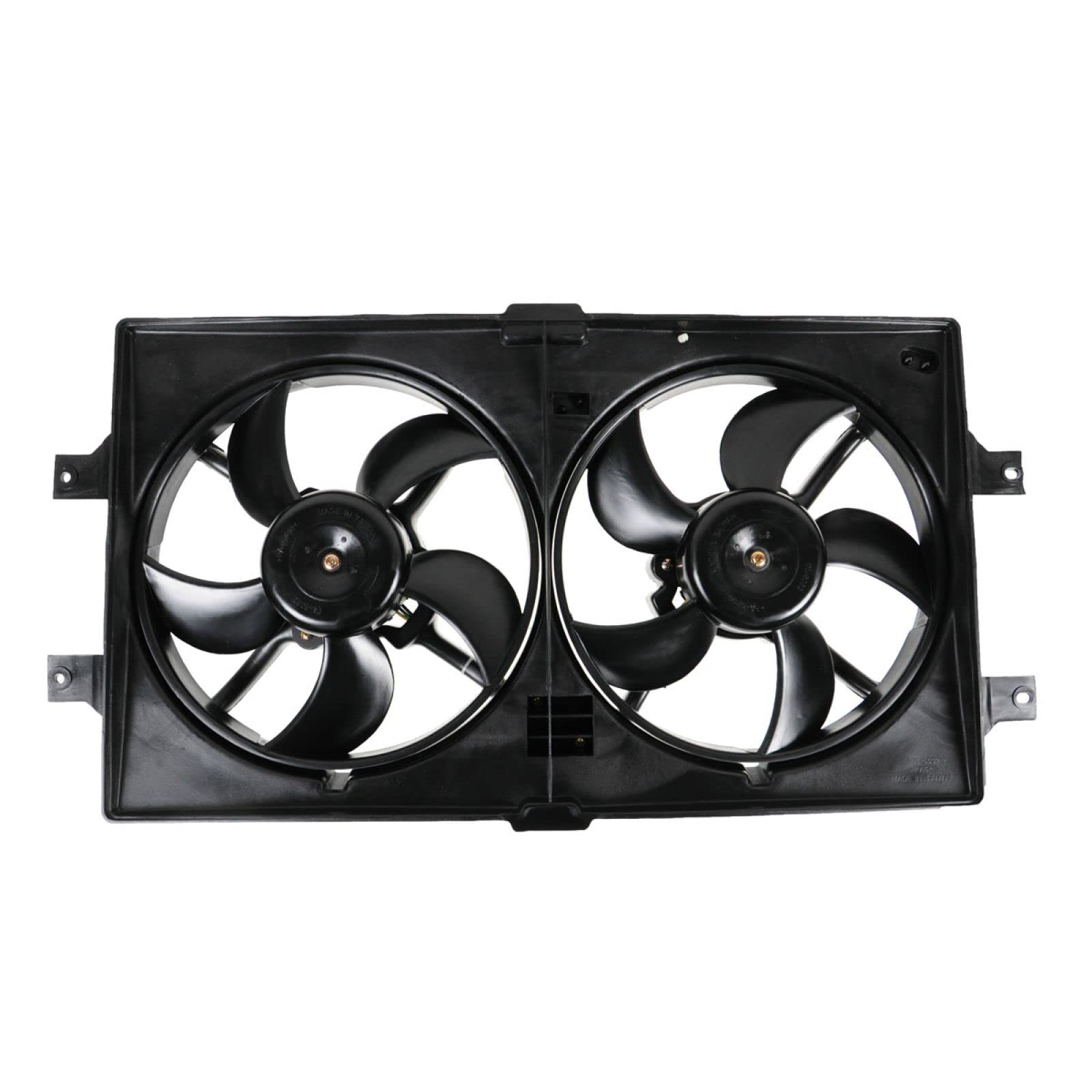 TRQ CH3115103 Radiator Dual Cooling Fan Assembly Compatible with 1999-2004 Chrysler 300M, 1998-2004 Concorde, 1999-2001 LHS, Dodge Intrepid - High Performance Cooling for Hot Weather & Heavy Traffic Driving