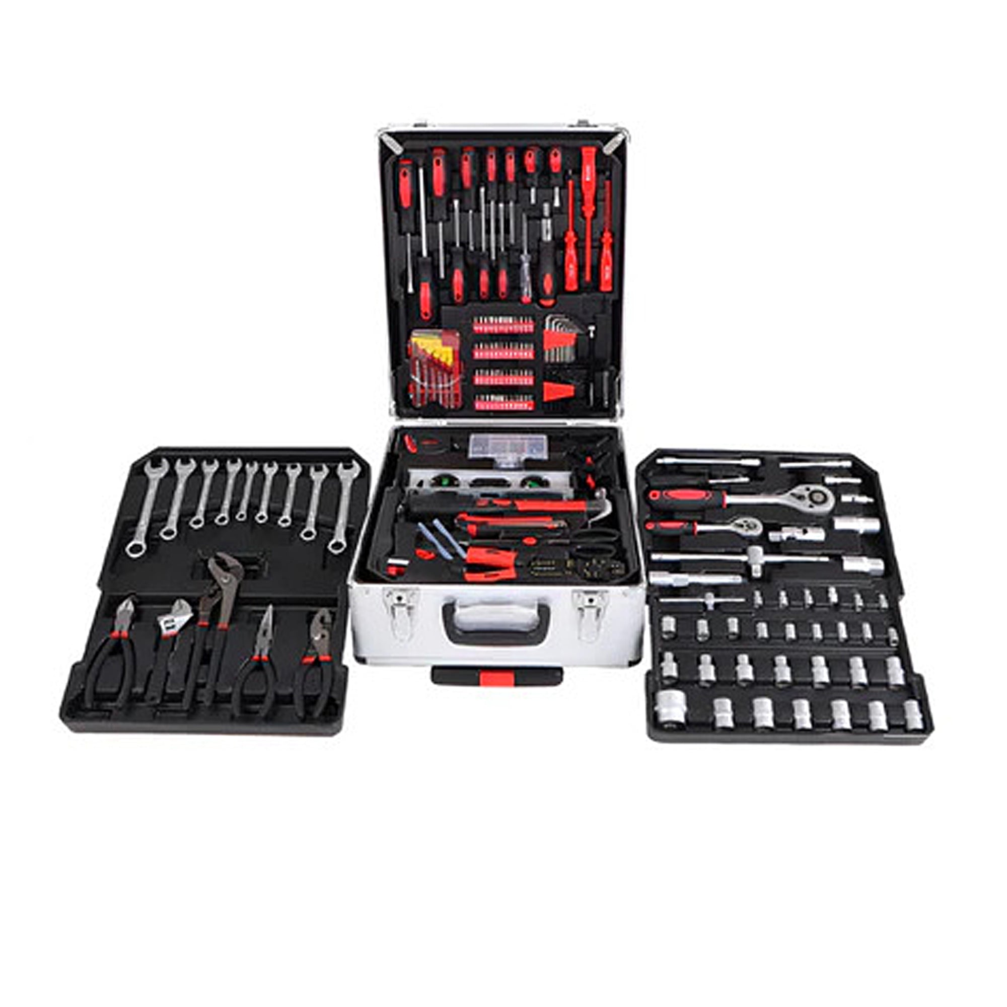 399-Piece Milex Professional Tool Kit in Durable Wheeled Carry Case - Perfect for Home Repairs, DIY Projects, and Automotive Maintenance