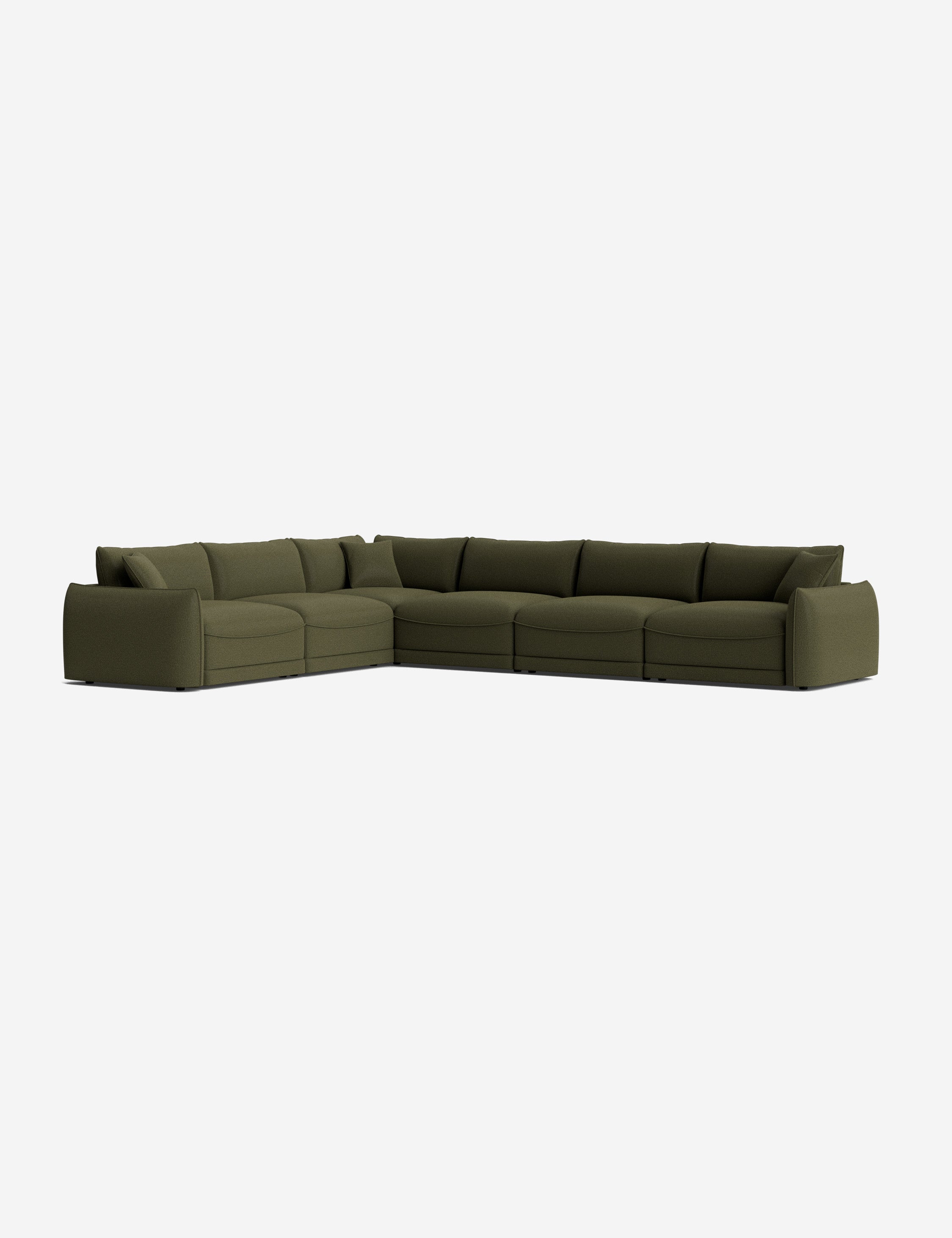 Balmer Modular Corner Sectional Sofa - Modern L-Shaped Couch with Reversible Chaise, Soft Fabric Upholstery for Living Room, Family Room & Home Theater Comfortable Seating