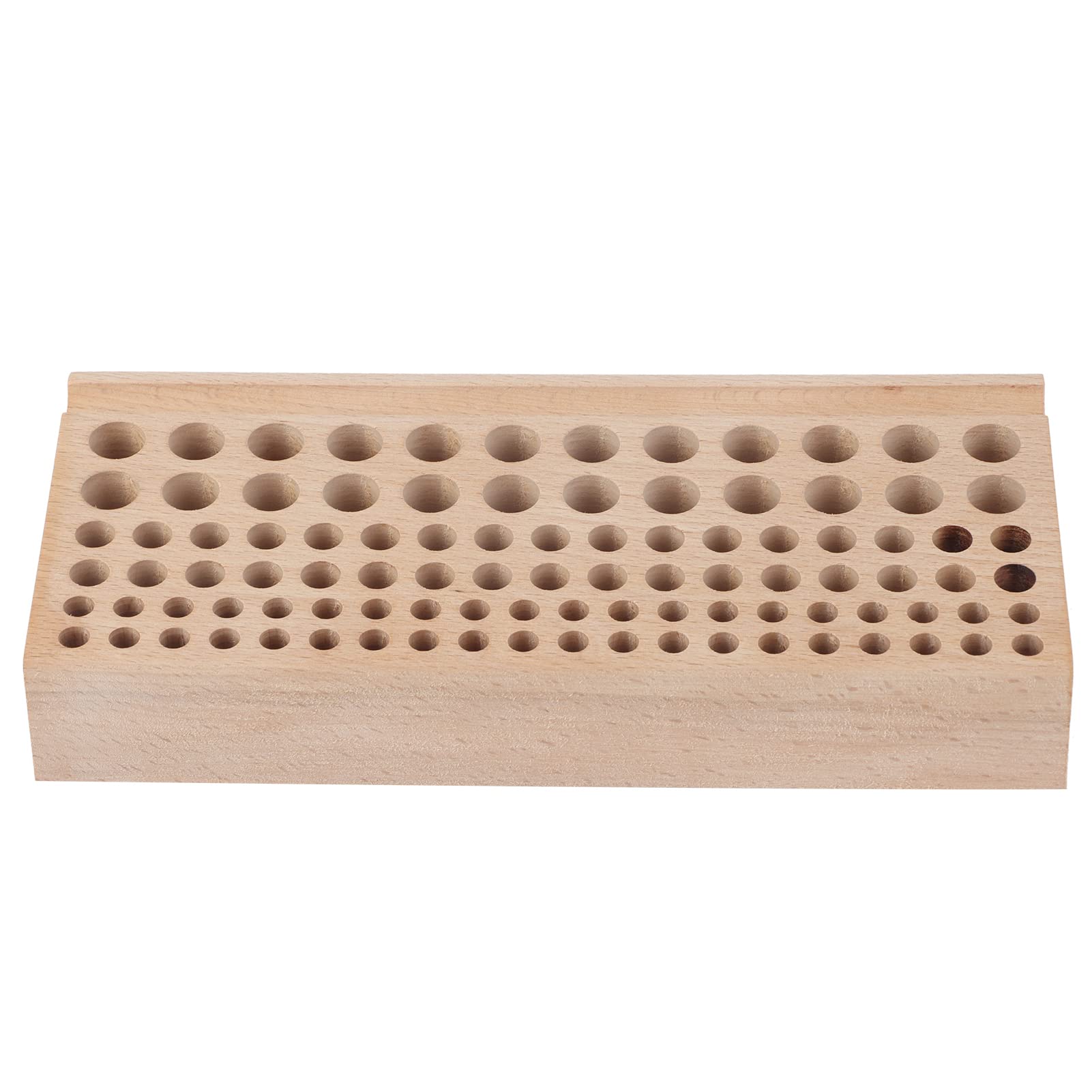Premium Leather Craft Tool Holder - 98 Hole Wooden Leather Punch Tool Stand & Stamping Tools Organizer for Leatherworking, DIY Crafting, and Professional Leatherware Projects