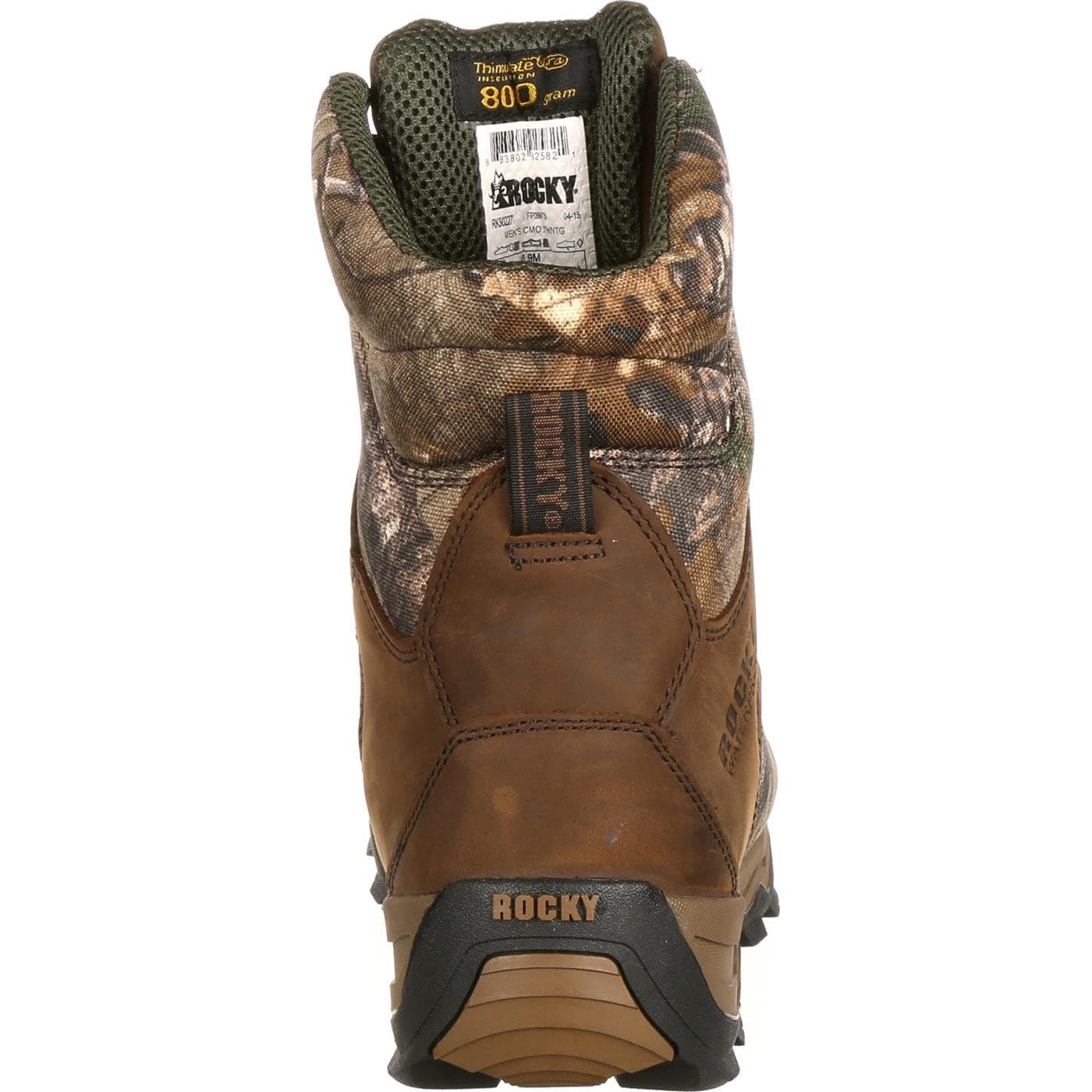ROCKY Retractable Waterproof 800G Insulated Winter Boots for Men & Women - Heavy Duty Cold Weather Hiking, Hunting & Snow Boots for Outdoor Adventures
