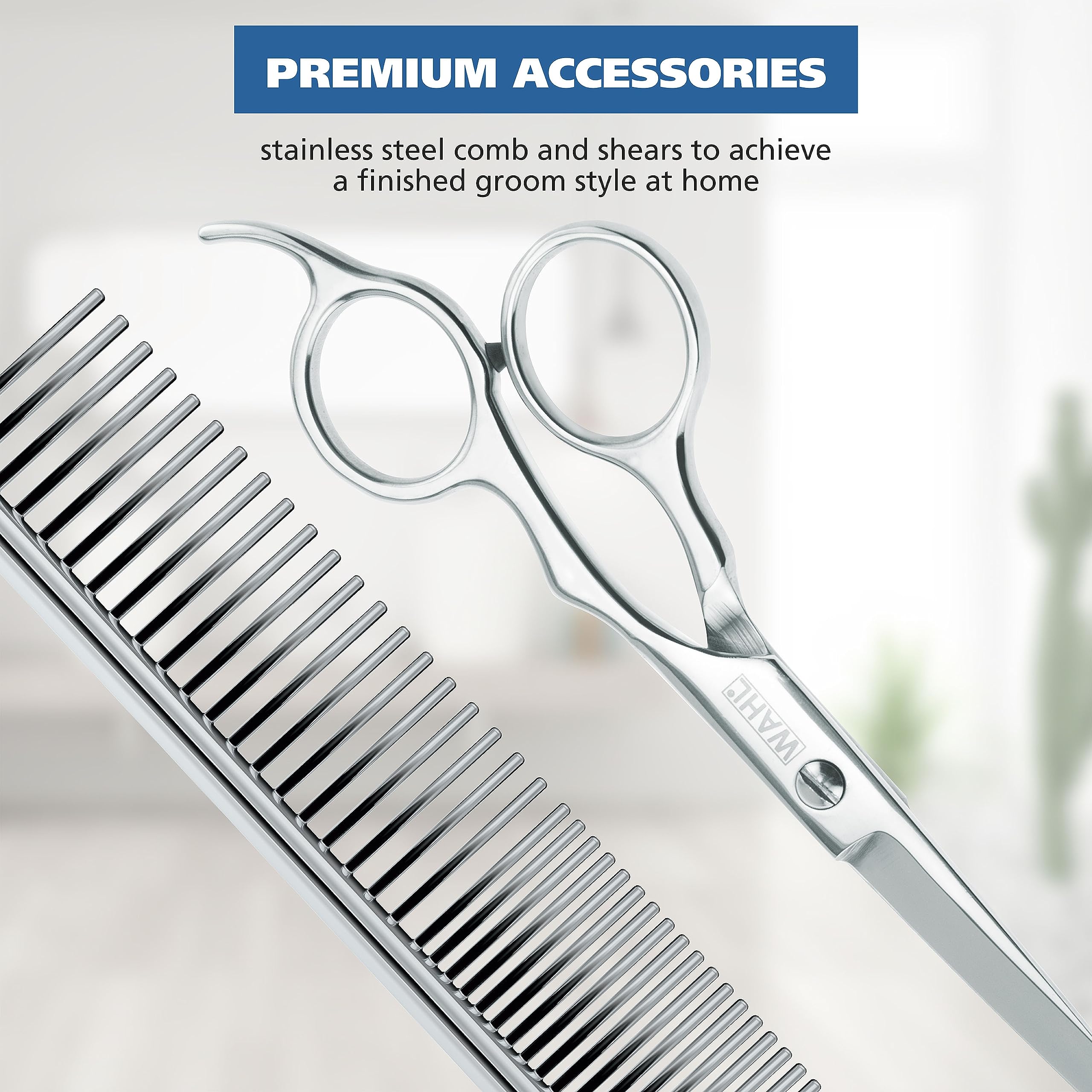 Wahl Power Pro Lithium Ion Rechargeable Cordless Dog Grooming Kit - Heavy Duty Professional Dog Clippers for Thick & Long Coats - Model 3024675 - Perfect for Home Pet Grooming & Professional Use