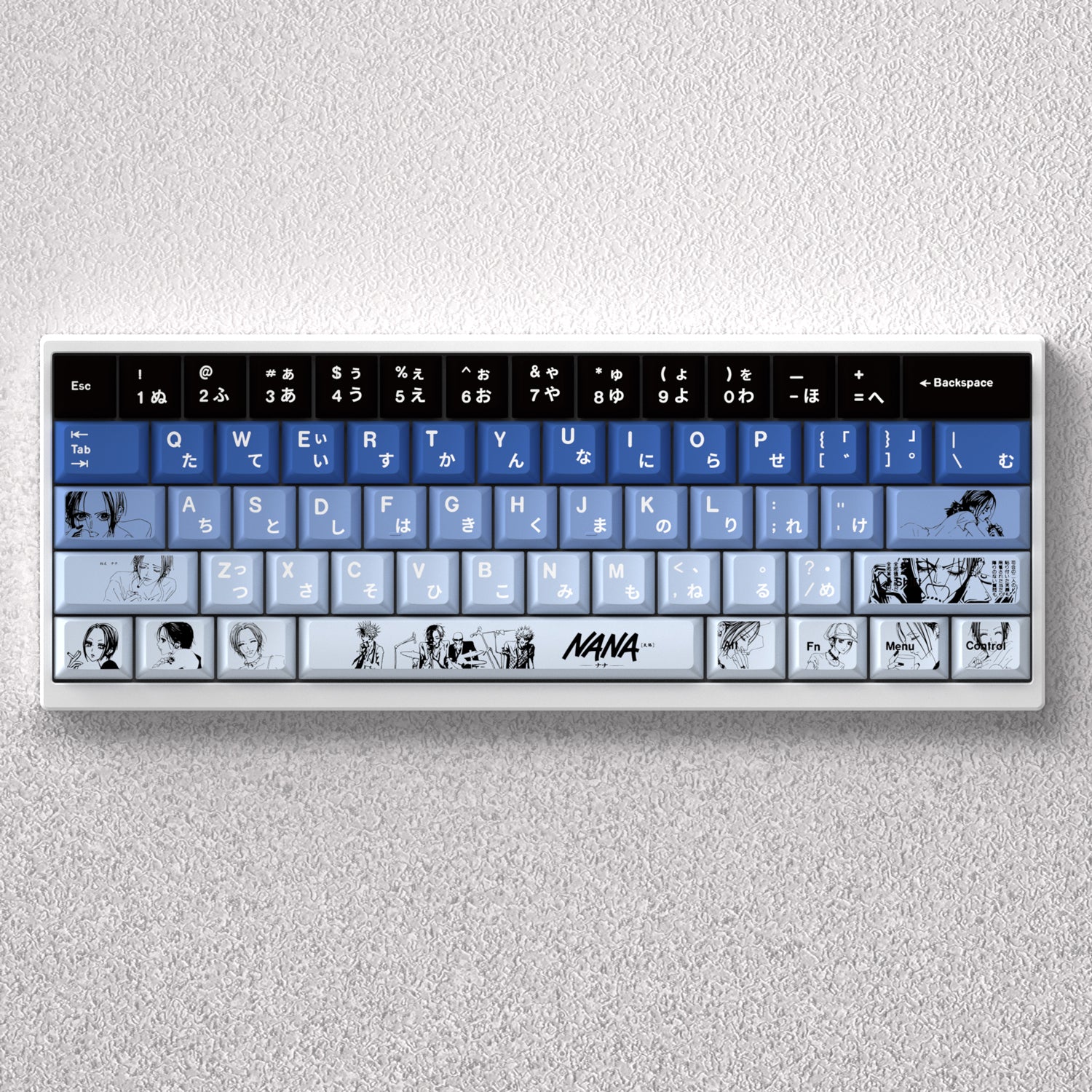 Anime Themed NANA Keycap Set - PBT Material, Factory Height, Compatible with 60% 65% 68% Mechanical Keyboards - Perfect for Gaming, Typing & Custom Keyboard Builds