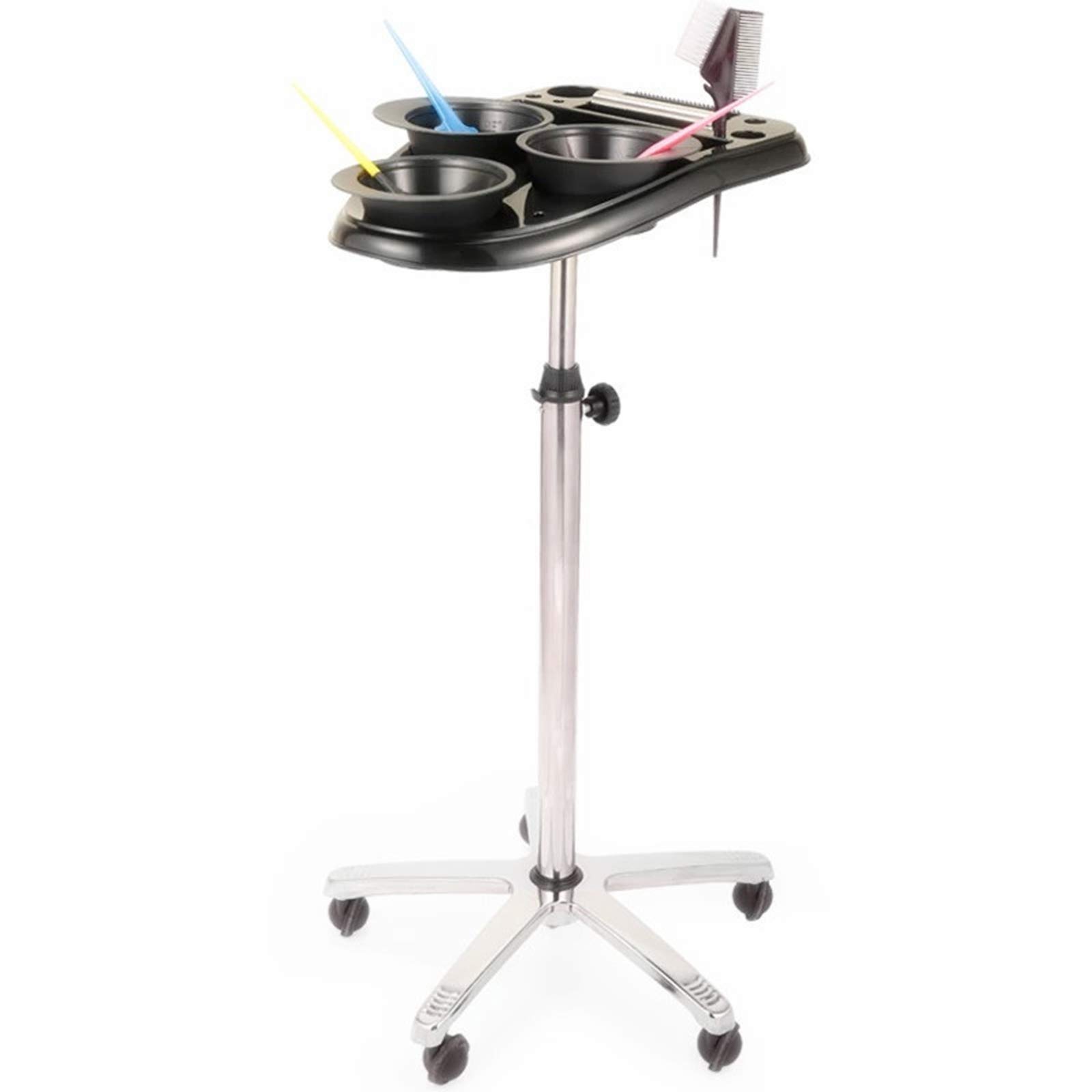 Professional Adjustable Height Metal Beauty Tattoo Tool Cart with Wheels | Portable Rolling Instrument Tray for Tattoo Artists, SPA & Salon Storage | Perfect for Mobile Tattoo Services, Salon Organization & Beauty Equipment Transport