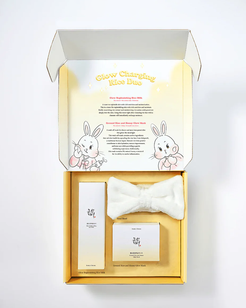Beauty of Joseon Glow Charging Rice Duo Set - Korean Skincare for Hydration & Radiance - Perfect for Daily Routine & Nighttime Skincare Regimen
